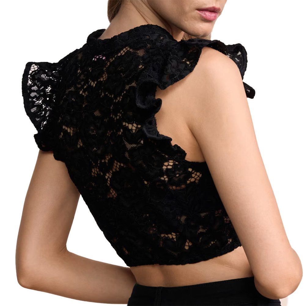 Krüger Madl Dirndlbluse Dirndlbluse Lorea schwarz