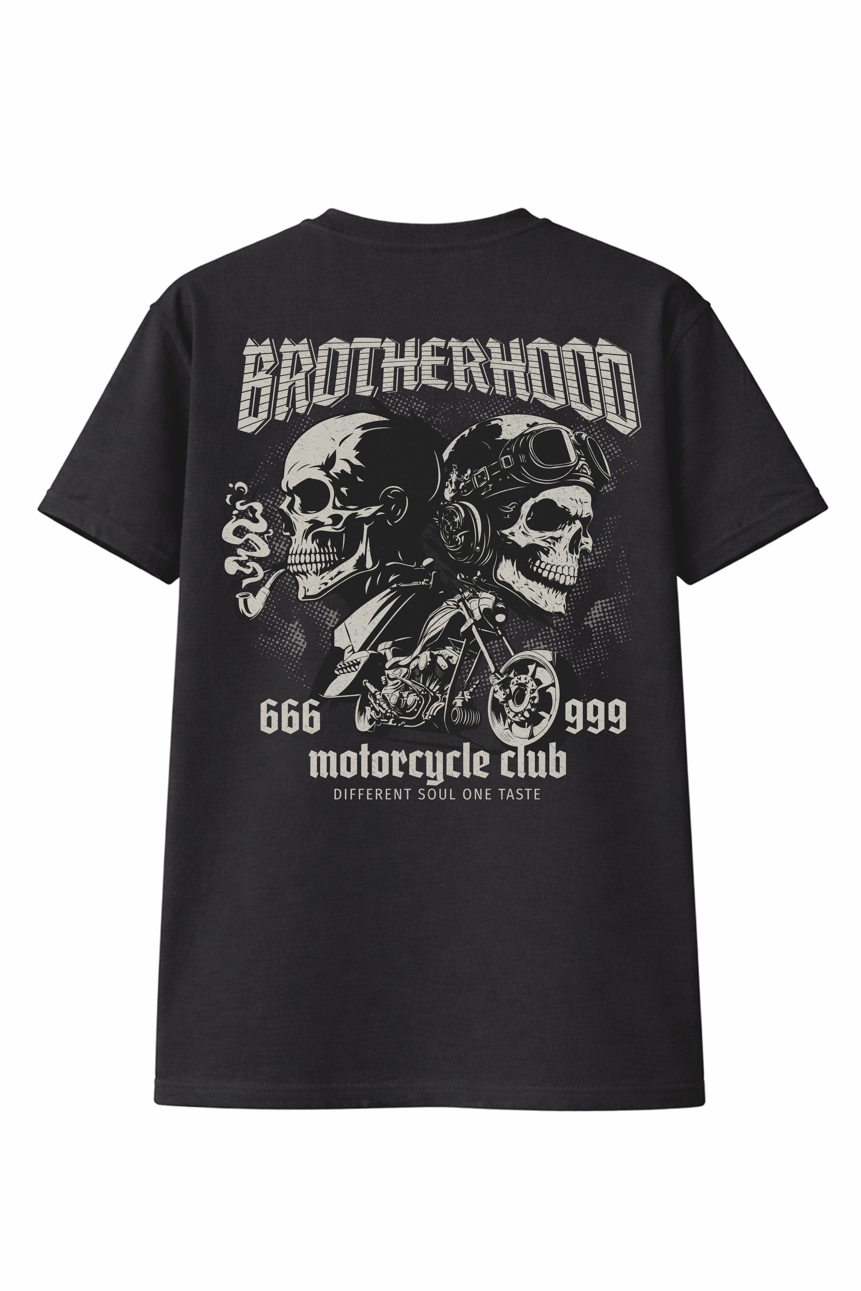 Banco T-Shirt Brother Hood Shirt Print (Einzelartikel) Hochwertiger, detailreicher Backprint "Brotherhood - Motorcycle Club"
