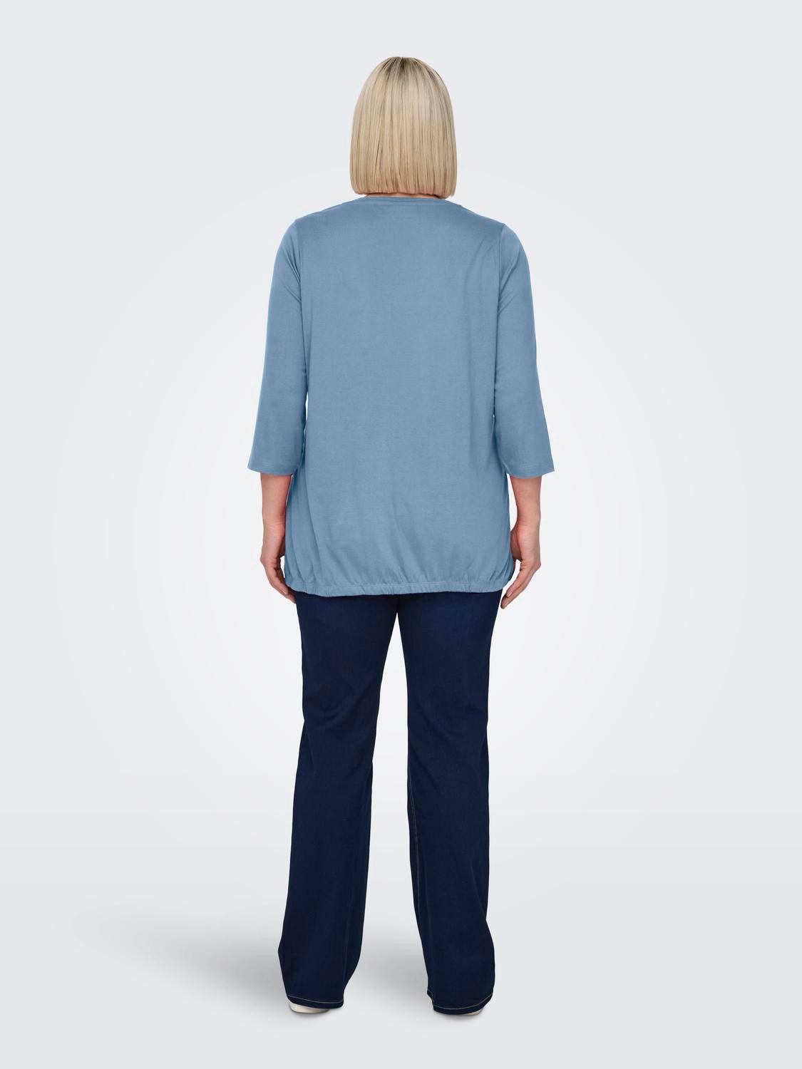 ONLY CARMAKOMA 3/4-Arm-Shirt CARCARLINNE V-NECK 3/4 günstig online kaufen