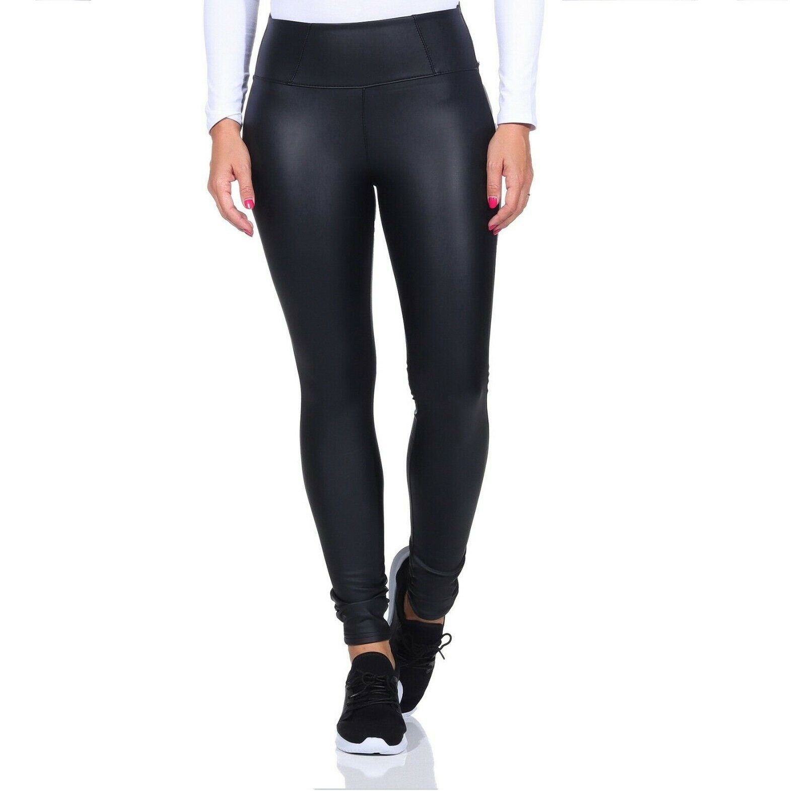 Aurela Damenmode Lederhose Damen Leder Leggings günstig online kaufen