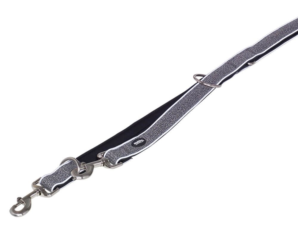 Nobby Hundeleine Führleine "Cayo", grau, XS-S (15-20mm)