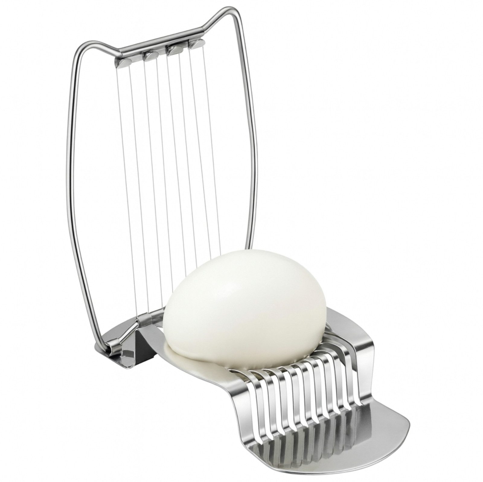 Koopman Eierschneider Eierteiler Edelstahl Drahtschneider, (1-tlg), Edelstahl, Kompakt, 14,5x9cm, Spülmaschinenfest, Küche