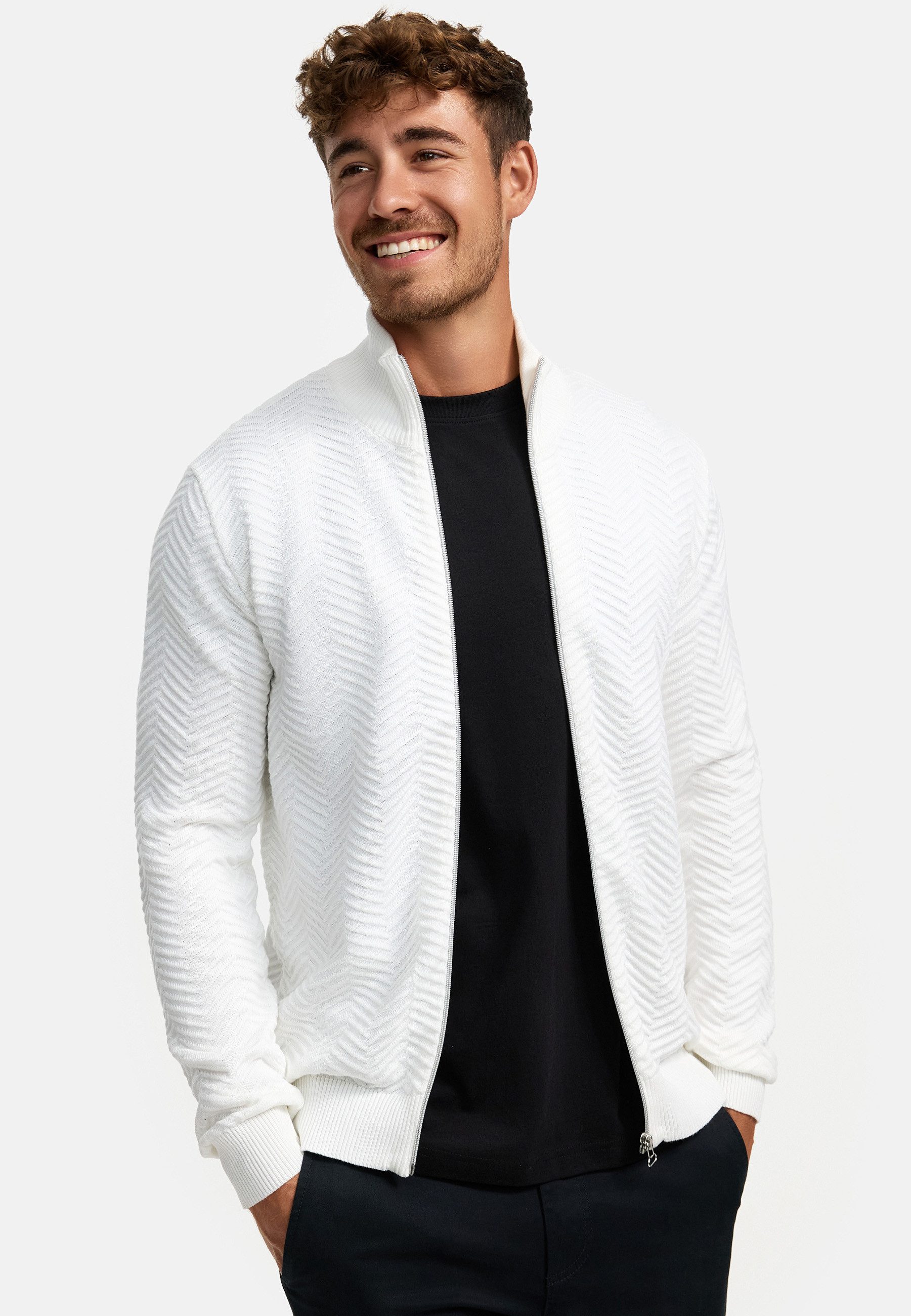 Kronstadt Strickjacke Herren KSCarlo Herrenstrickjacke Fein-Strickjacke mit günstig online kaufen