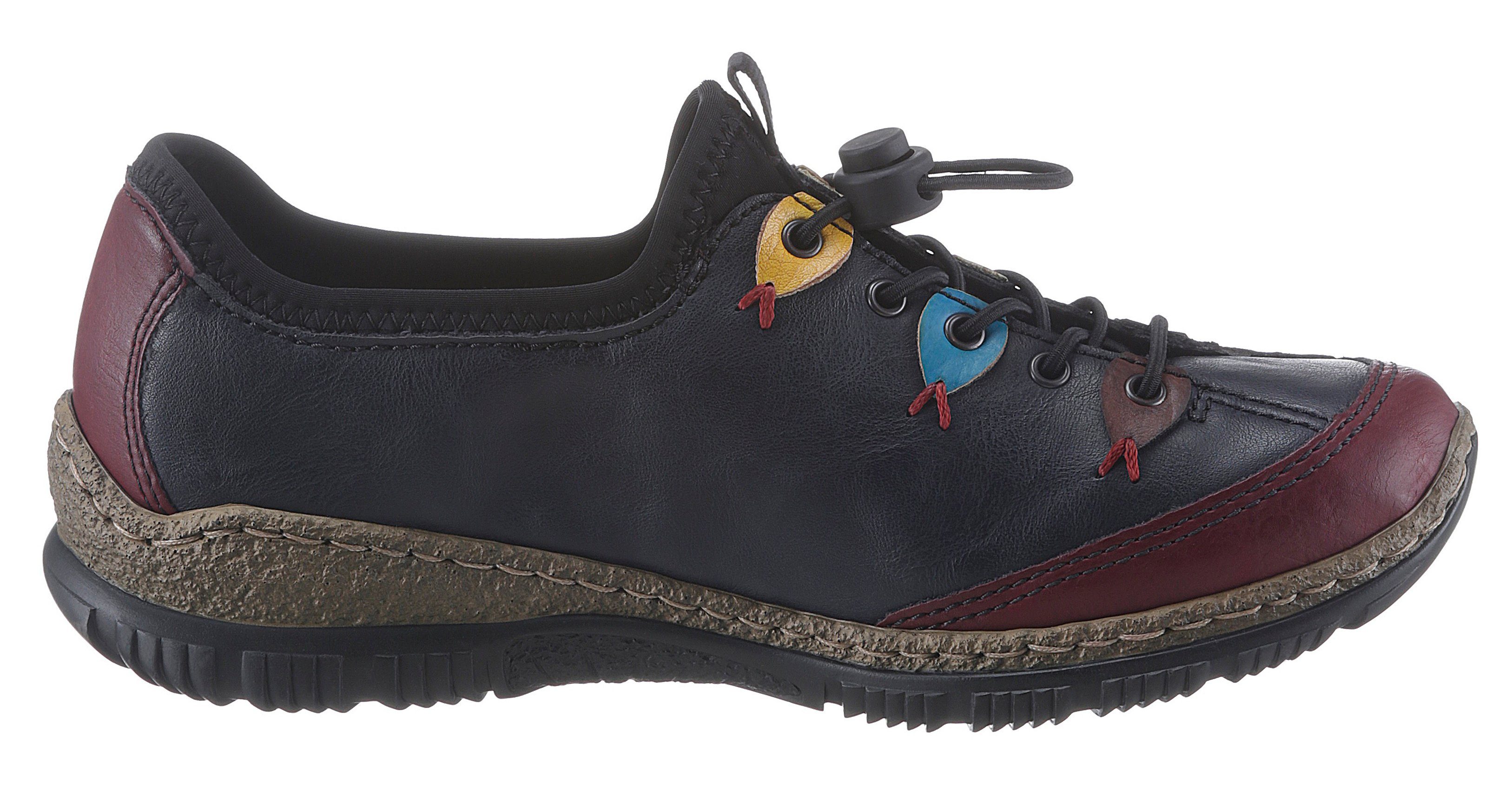 Rieker Slip-On Sneaker Slipper, Schlupfschuh mit sportlichem Schnellverschluß