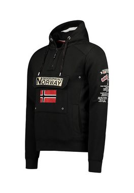 Geo Norway Hoodie Geographical Norway Herren Sweater GYMCLASS WW2477H/GN Schwarz Black