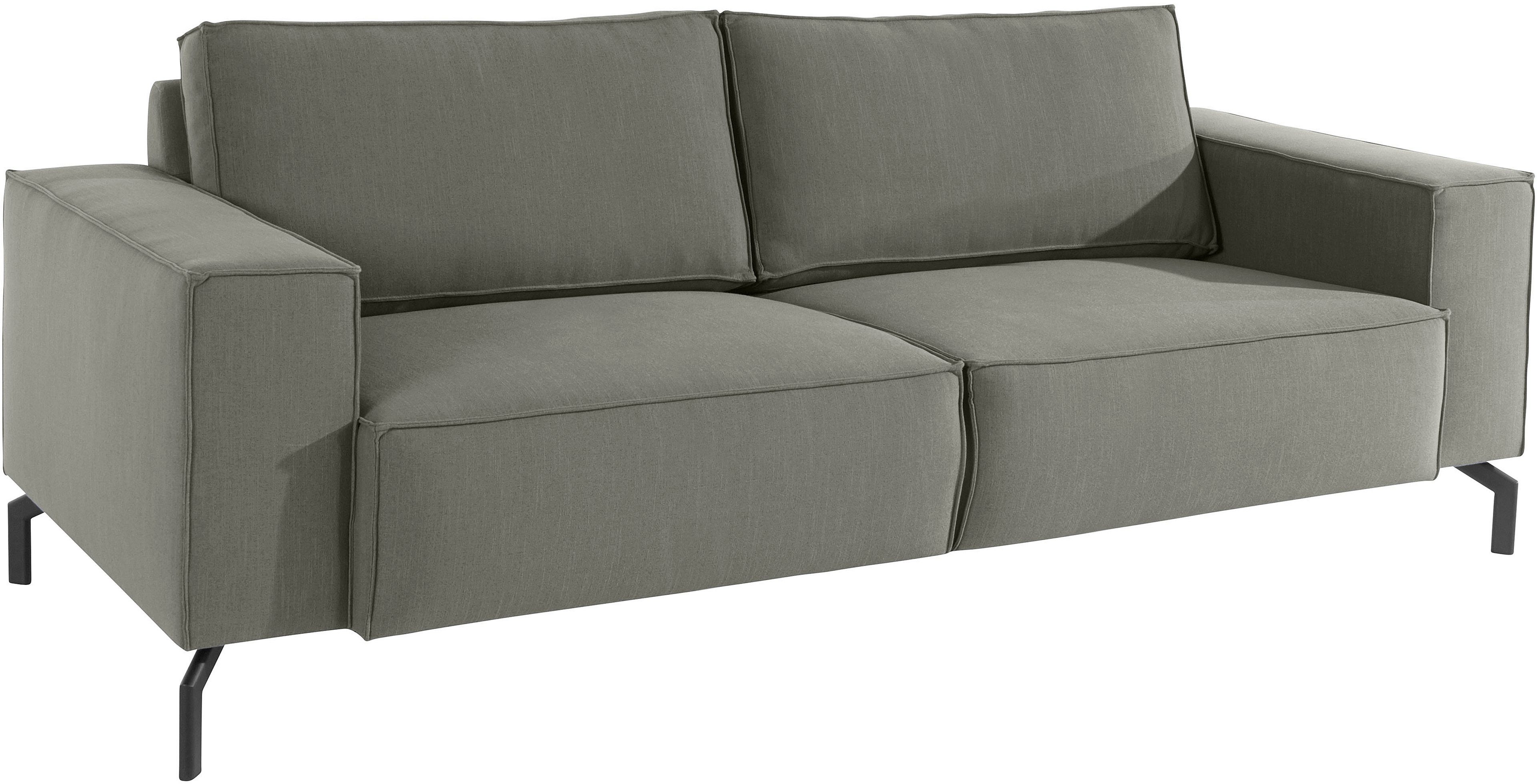 OTTO products 2,5-Sitzer »Cilla«, Sitzbreite 180 cm, wahlweise Feinstruktur aus recyceltem Material oder nachhaltiges Premiumleder mit Olivenblattgerbung-Otto