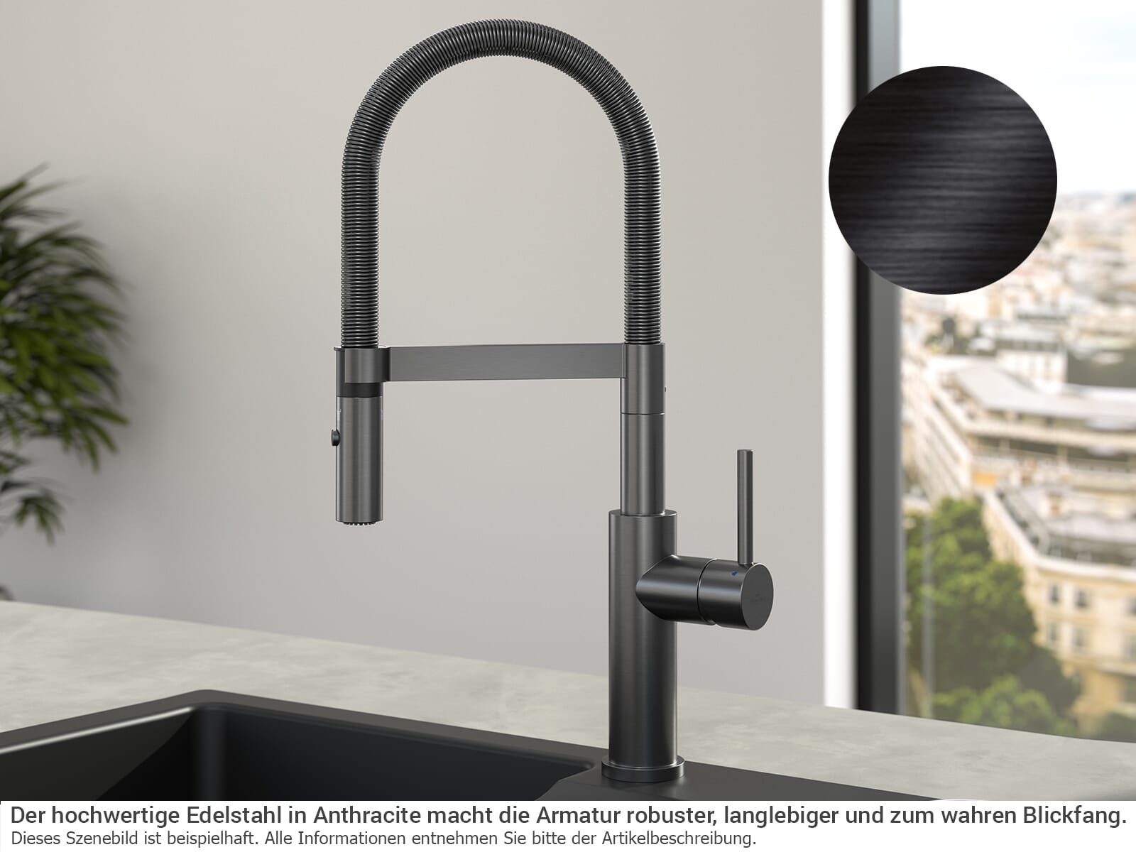 Villeroy & Boch Küchenarmatur (1-St) 92800005, keramische Dichtungen