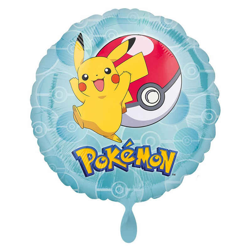 Anagram Luftballon Folienballon Pikachu und Pokéball (45 cm)
