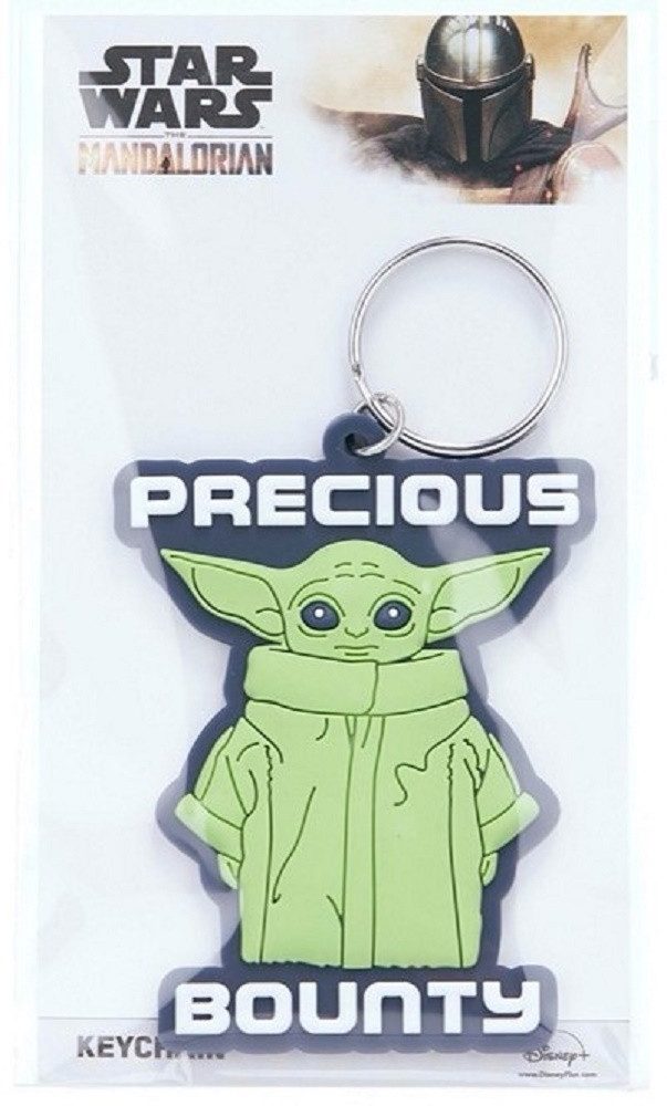 Star Wars Schlüsselanhänger Babyyoda Star Wars The Mandalorian Baby Yoda 13 cm Precious Bounty (1-tlg), Schlüsselanhänger Haustierschlüsselanhänger Geschenk Hund Frau Herren