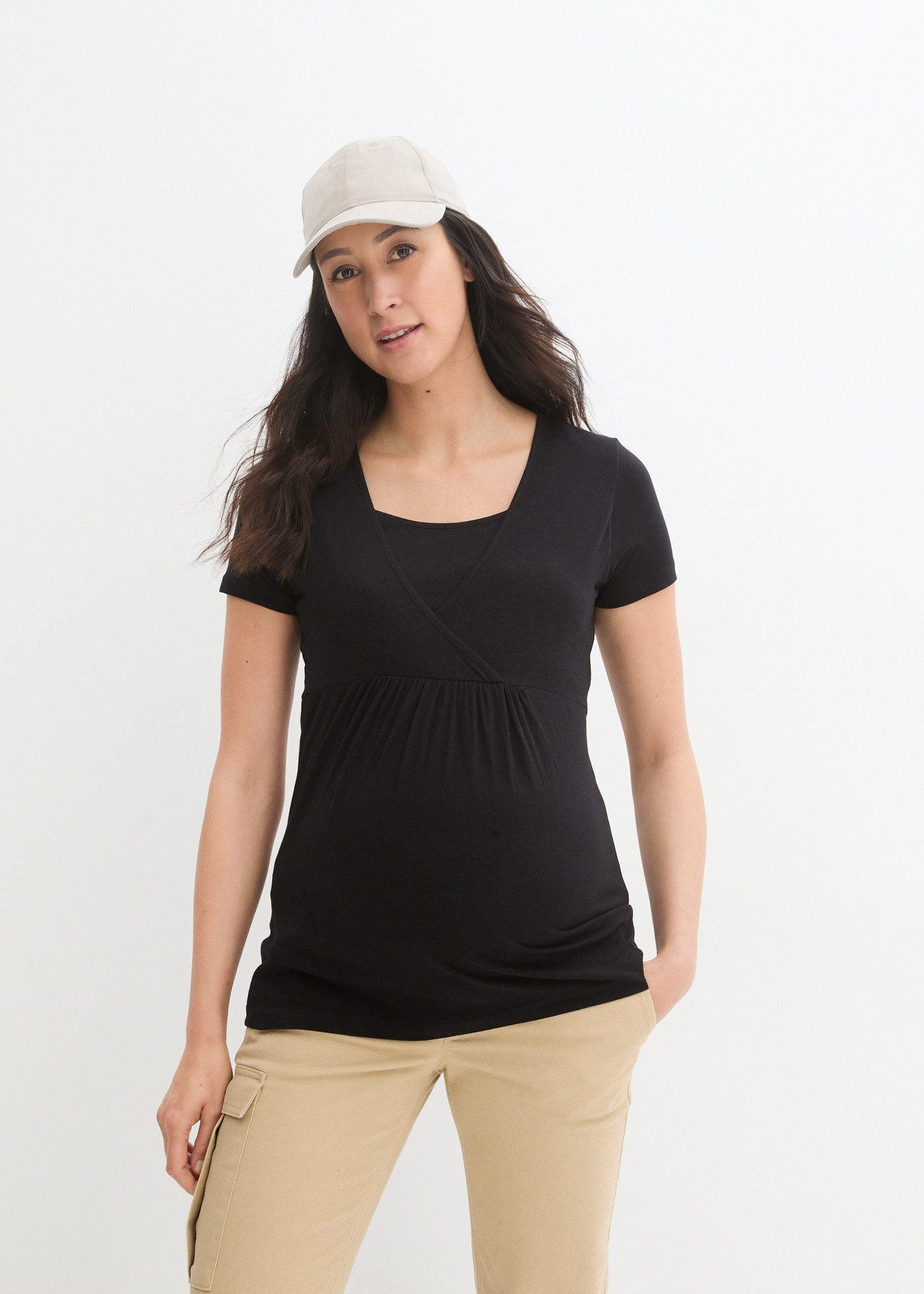 bonprix Stillshirt (Packung, 2-tlg., 2) 2-in-1 Umstands- und Stillshirts (2 günstig online kaufen