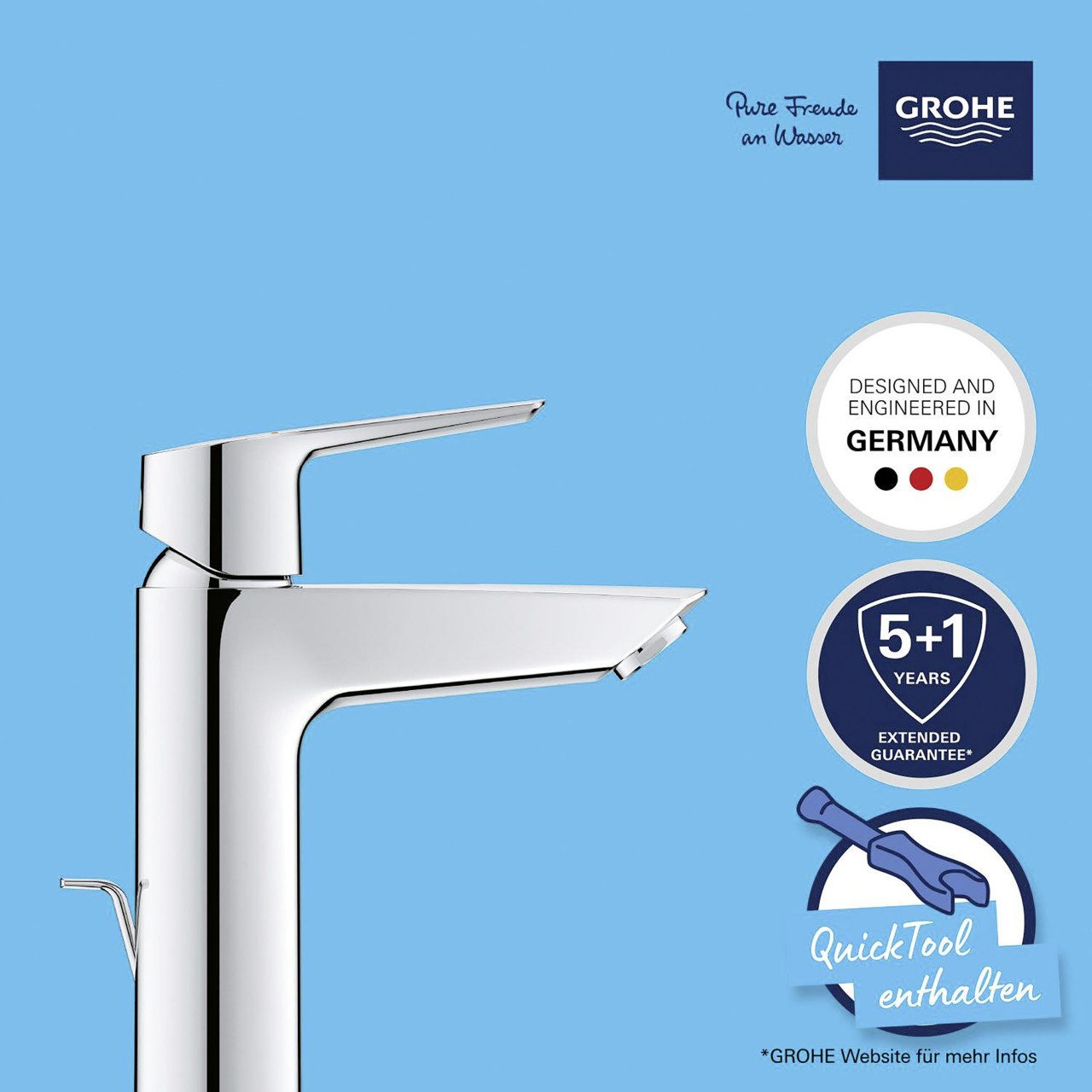 Grohe Waschtischarmatur Grohe Quickfix Waschtischarmatur Start M-Size