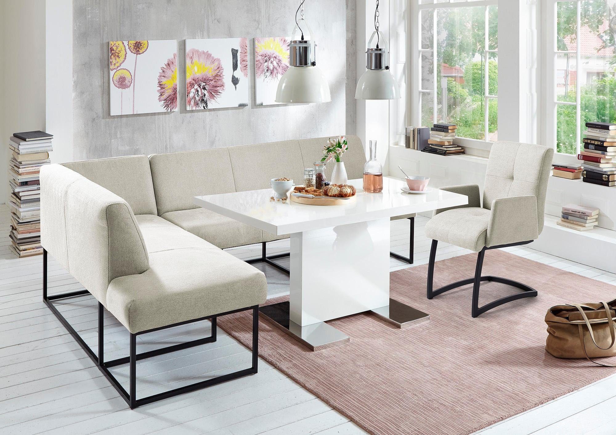 exxpo - sofa fashion Eckbank Affogato, bequem und elegant, hochwertige Detailverarbeitung, Frei im Raum stellbar