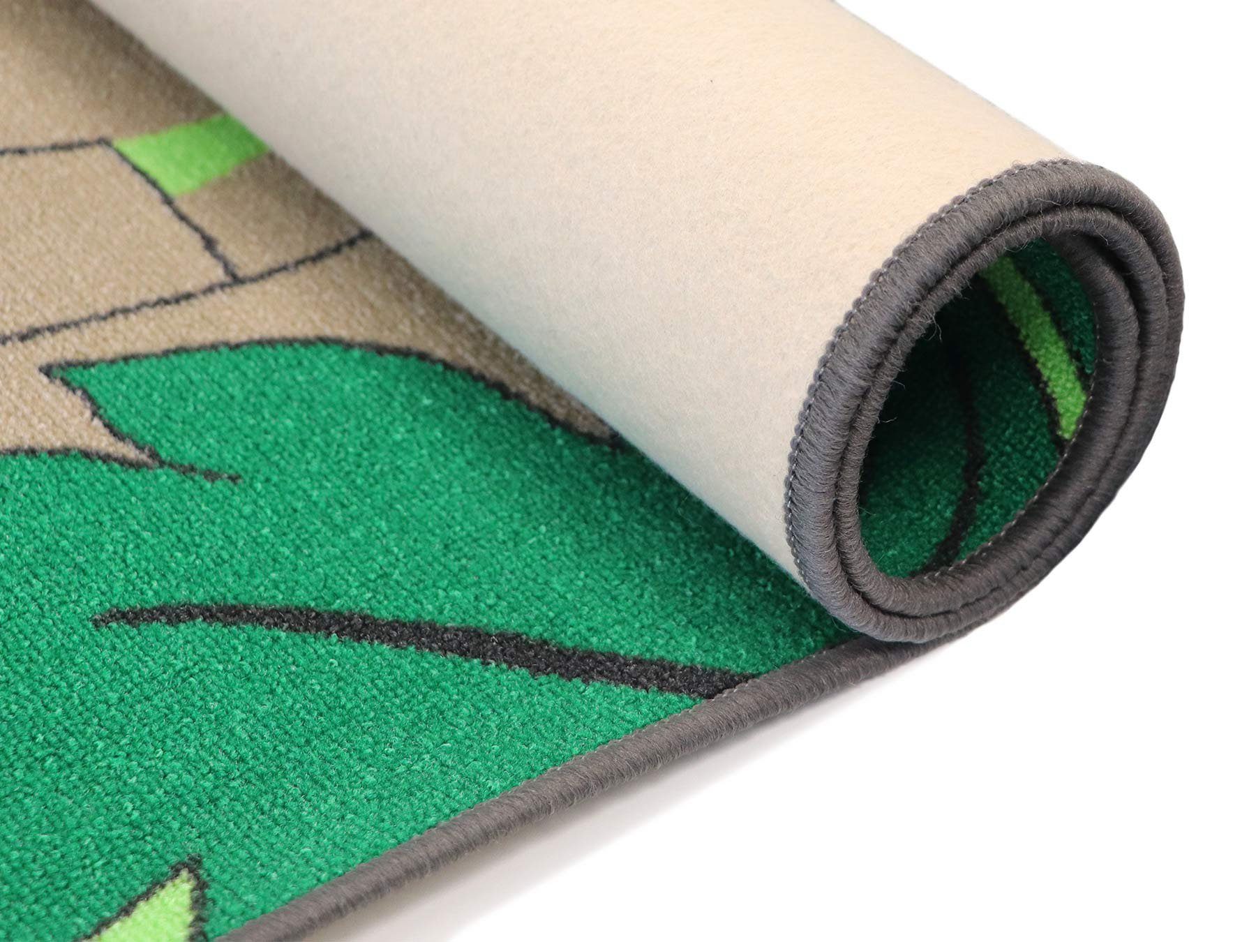 Primaflor-Ideen in Textil Kinderteppich JUNGLE, Made in Belgium, rechteckig, Höhe: 5 mm, Motiv Dschungel Tiere, Kinderzimmer