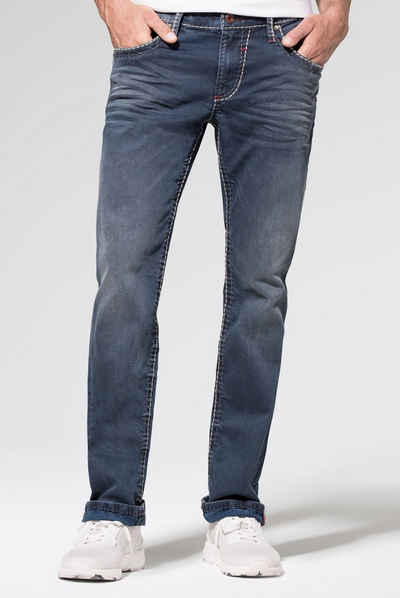 CAMP DAVID Regular-fit-Jeans NI:CO Münztasche mit Ziernaht