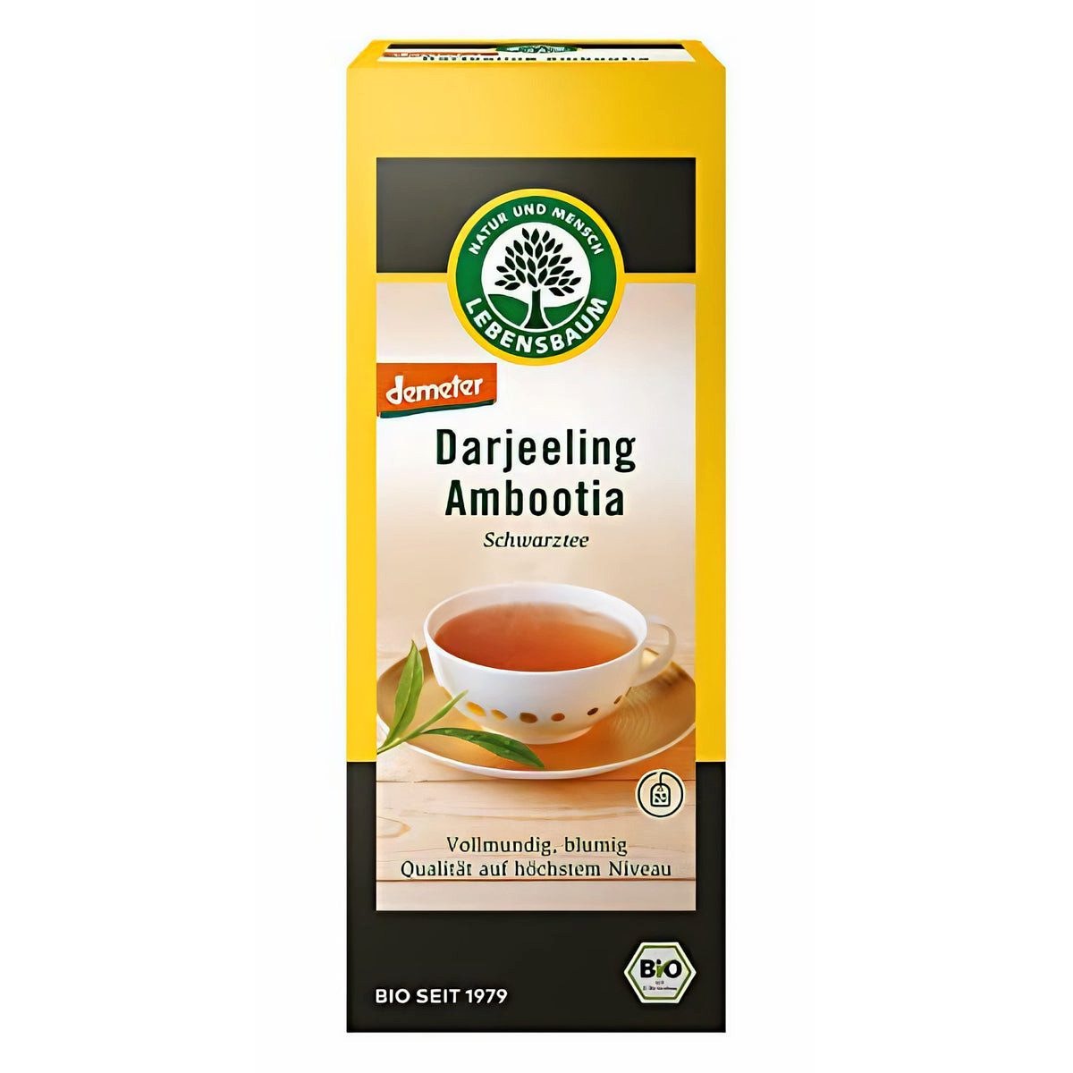 leben Tee Lebensbaum Darjeeling Schwarztee, demeter, 20x 2g