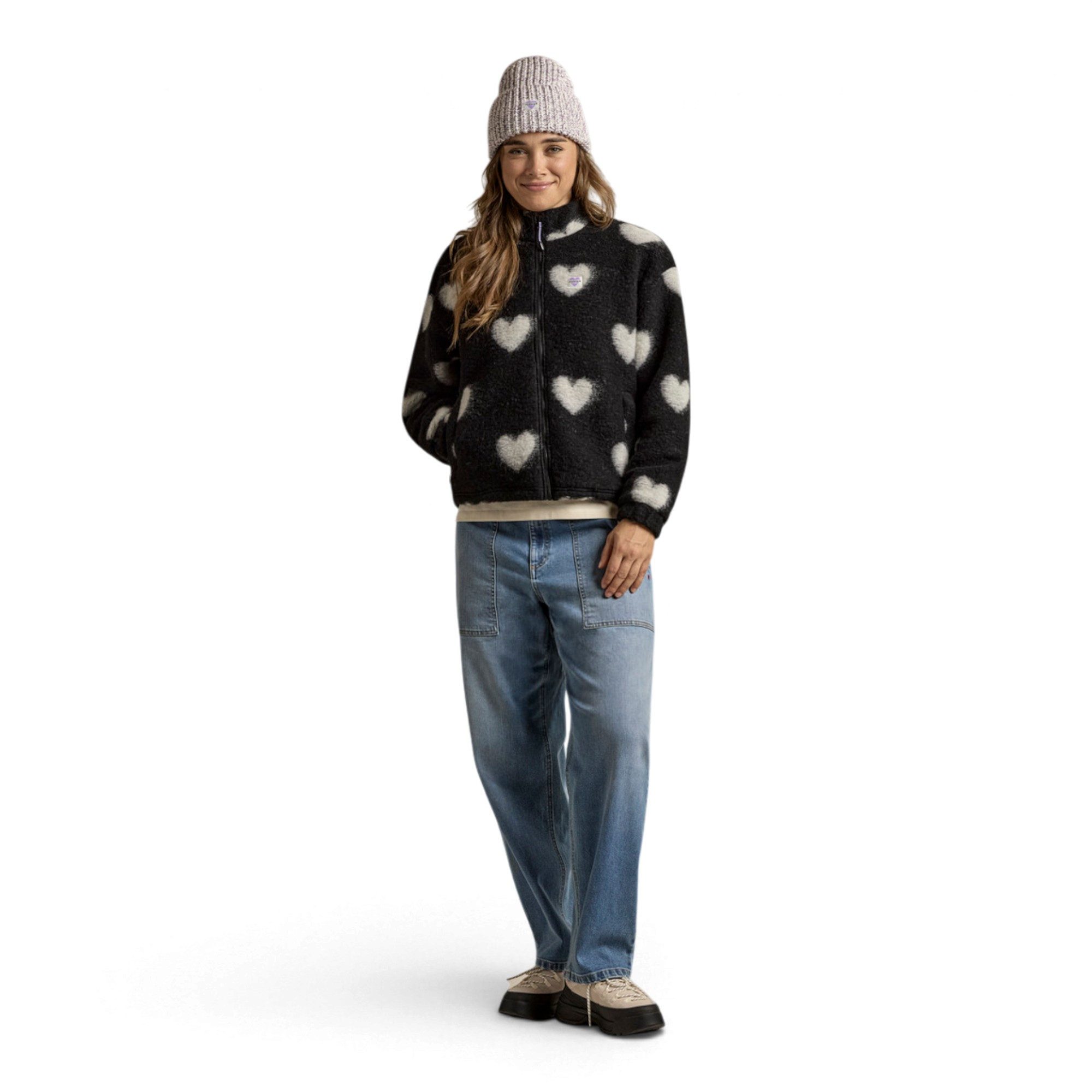 Maloja Fleecejacke Wolljacke MonduliM (Wollmischung, warm) schwarz Damen