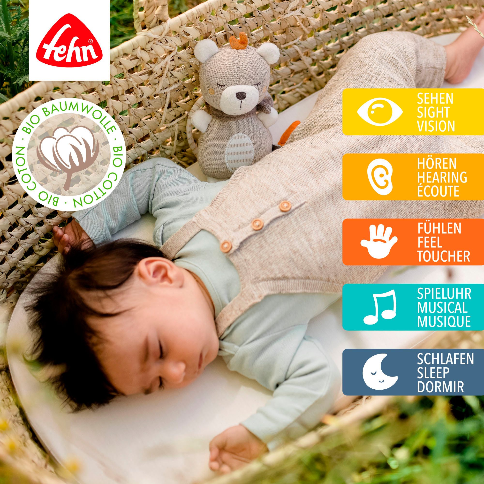 Fehn Spieluhr fehnNATUR, Mini-Spieluhr Teddy günstig online kaufen