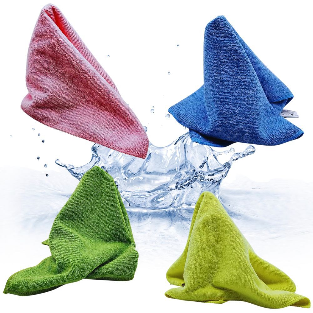 Thumbnail - Riyashop Haushaltshobel 10 x hochwertigen Profi-Microfasertuch Universal Reinigungstuch Bunt