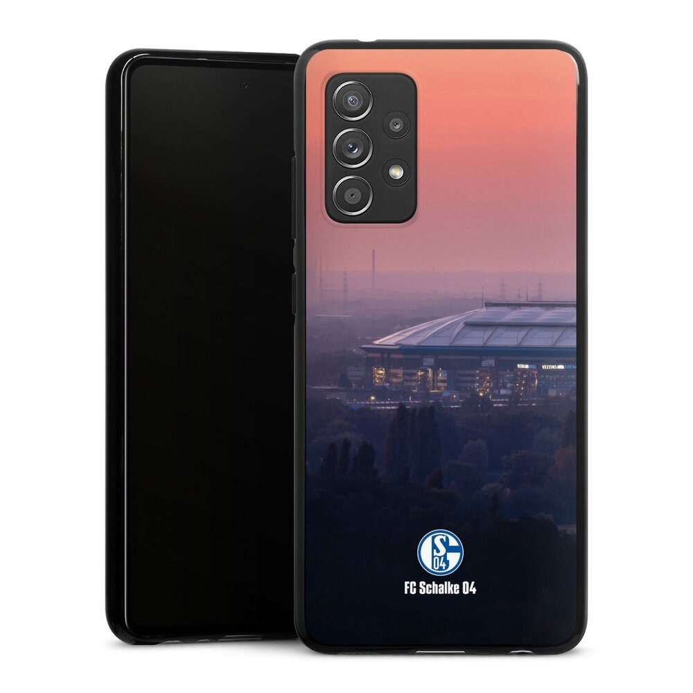 DeinDesign Handyhülle Stadion FC Schalke 04 Offizielles Lizenzprodukt Schalke 04 Stadion, Samsung Galaxy A52s 5G Silikon Hülle Bumper Case Handy Schutzhülle