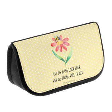Mr. & Mrs. Panda Kosmetiktasche Hummel Blume - Gelb Pastell - Geschenk, Schminktasche, Biene, Kosmeti (1-tlg), Einzigartiges Design