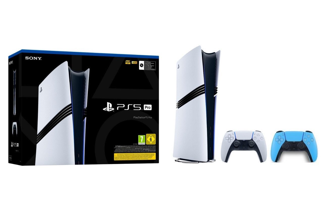 Playstation PlayStation 5 Pro Konsole + 2. DualSense Controller Starlight Blue
