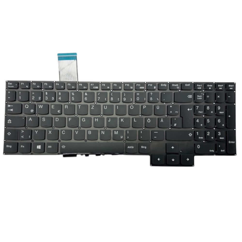 Trade-Shop Ersatz passend für Lenovo Legion Y7000 R7000 Y7000P R7000P Serie Tastatur (mit weißer Hintergrundbeleuchtung / Tastenbelegung: Deutsch (QWERTZ)