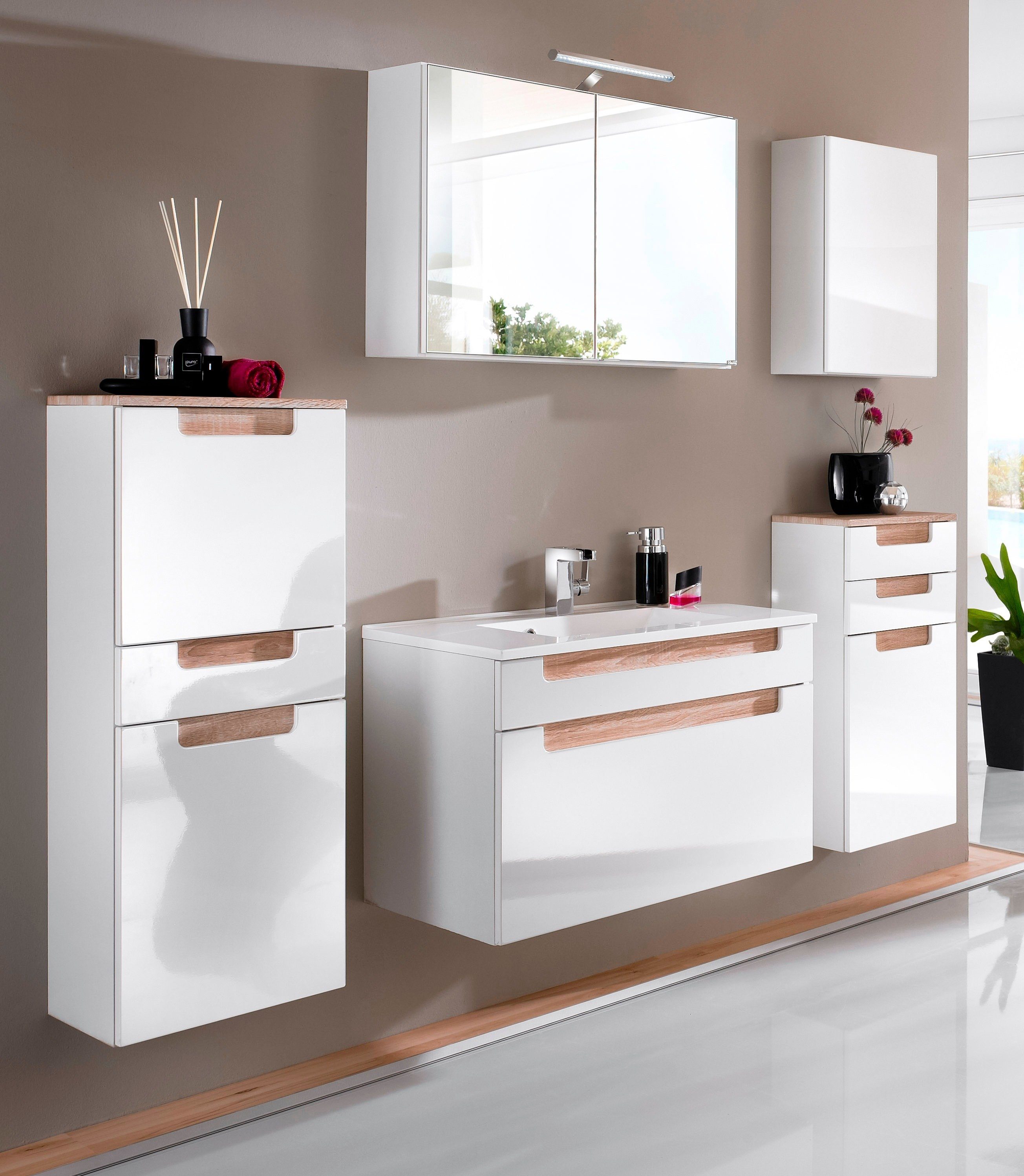 welltime Unterschrank Siena Breite 40 cm, mit hochglänzenden Fronten günstig online kaufen