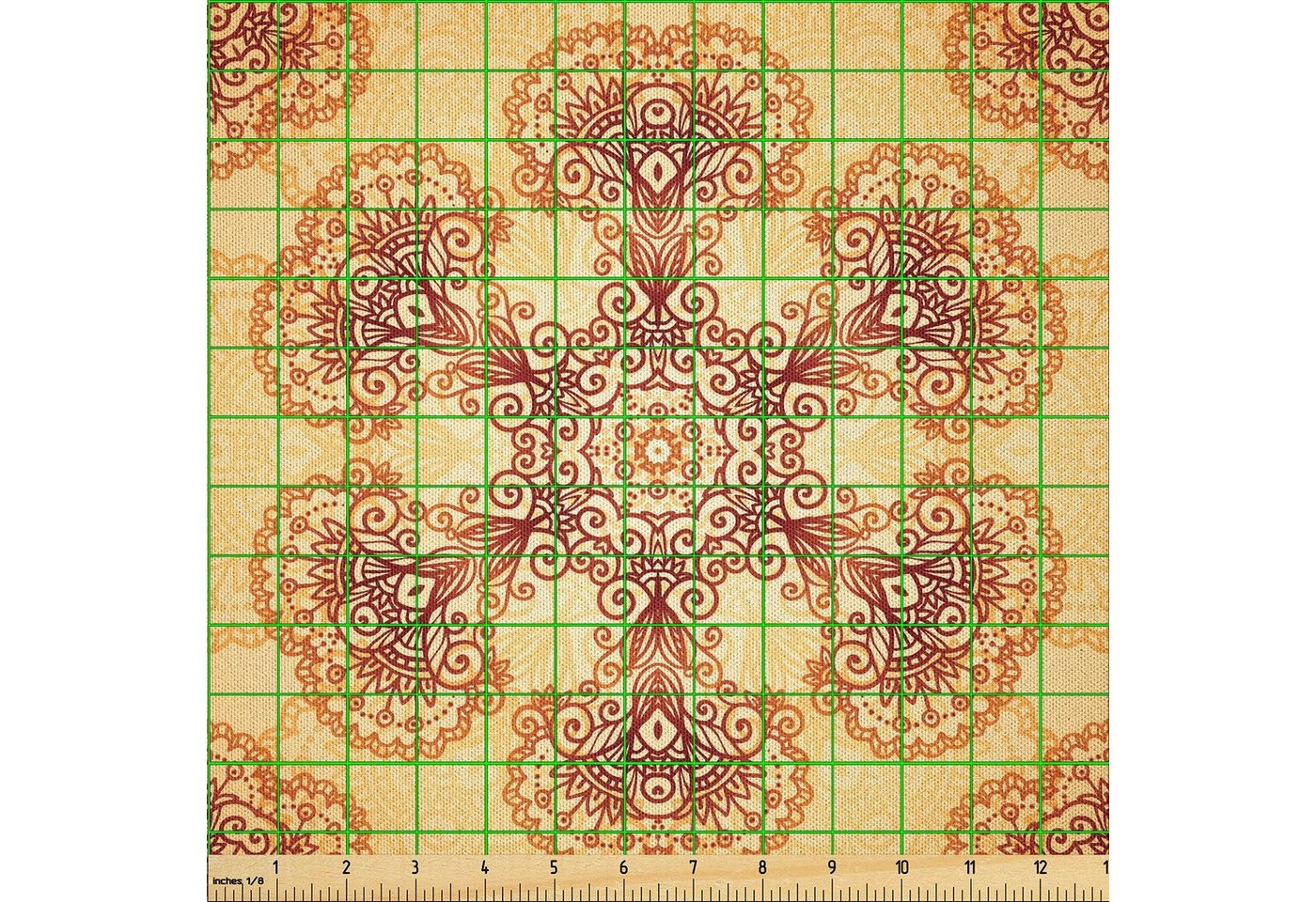 Thumbnail - Abakuhaus Stoff DIY Bastler Stoff für Dekorationszwecke, Ethnisch Oriental Vintage-Ornamente