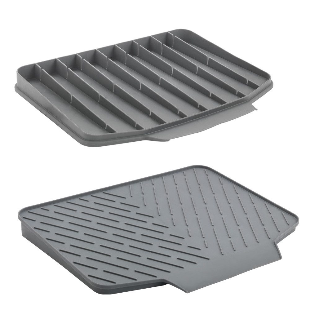 Metaltex Abtropfmatte Gravity-Duo, beidseitig verwendbare Abtropfmatte