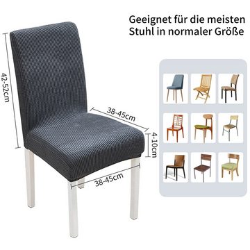 Sitzflächenhusse Hochwertiger Stuhlbezug Stretch Stuhl hussen, MULISOFT, Universal Stuhlbezug Schwingstühle Hochzeit 2 Stück