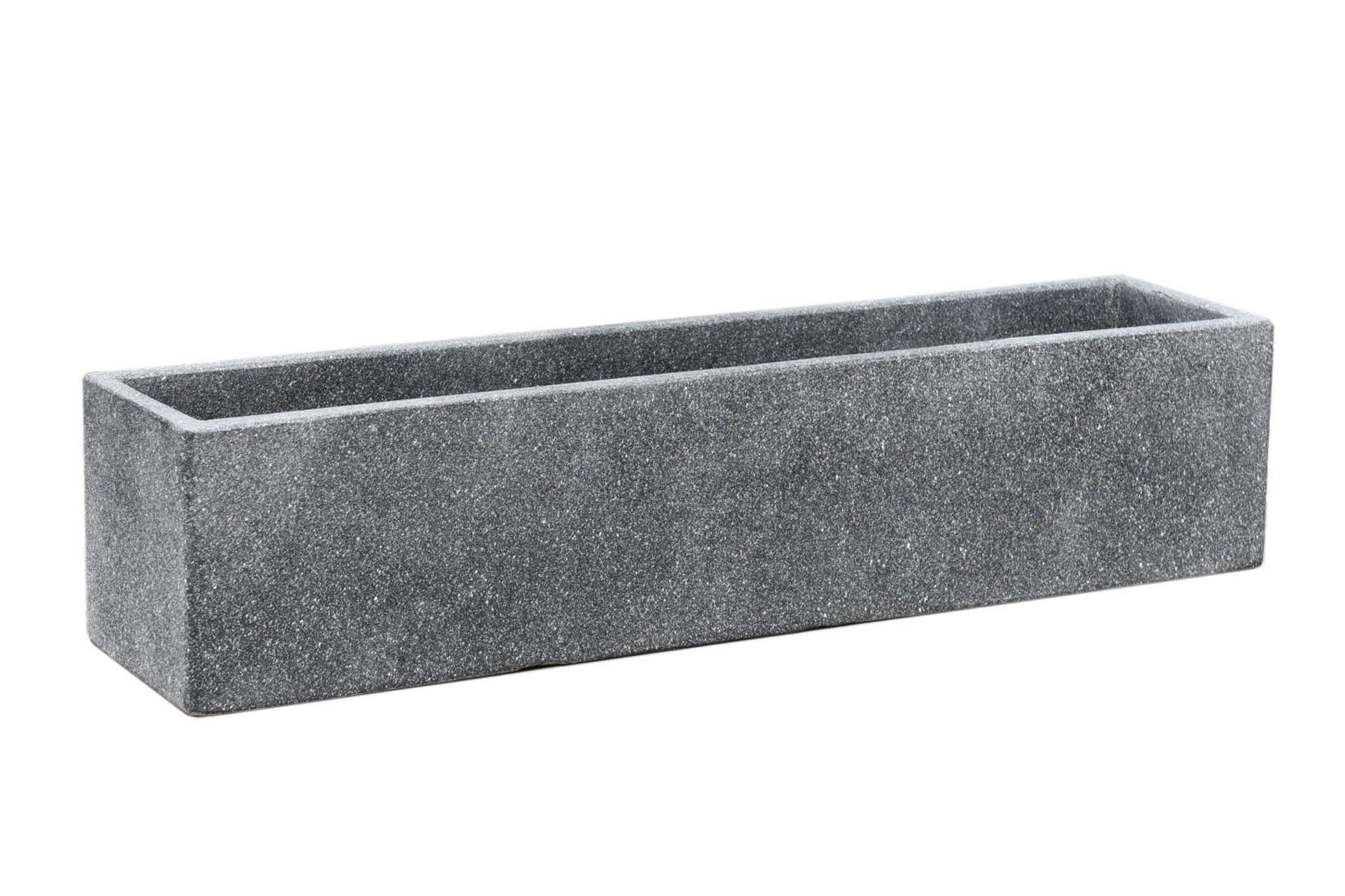 VIVANNO Balkonkasten Beton FLOBO Kasten - Anthrazit Matt (1 St), 80x18x18 cm