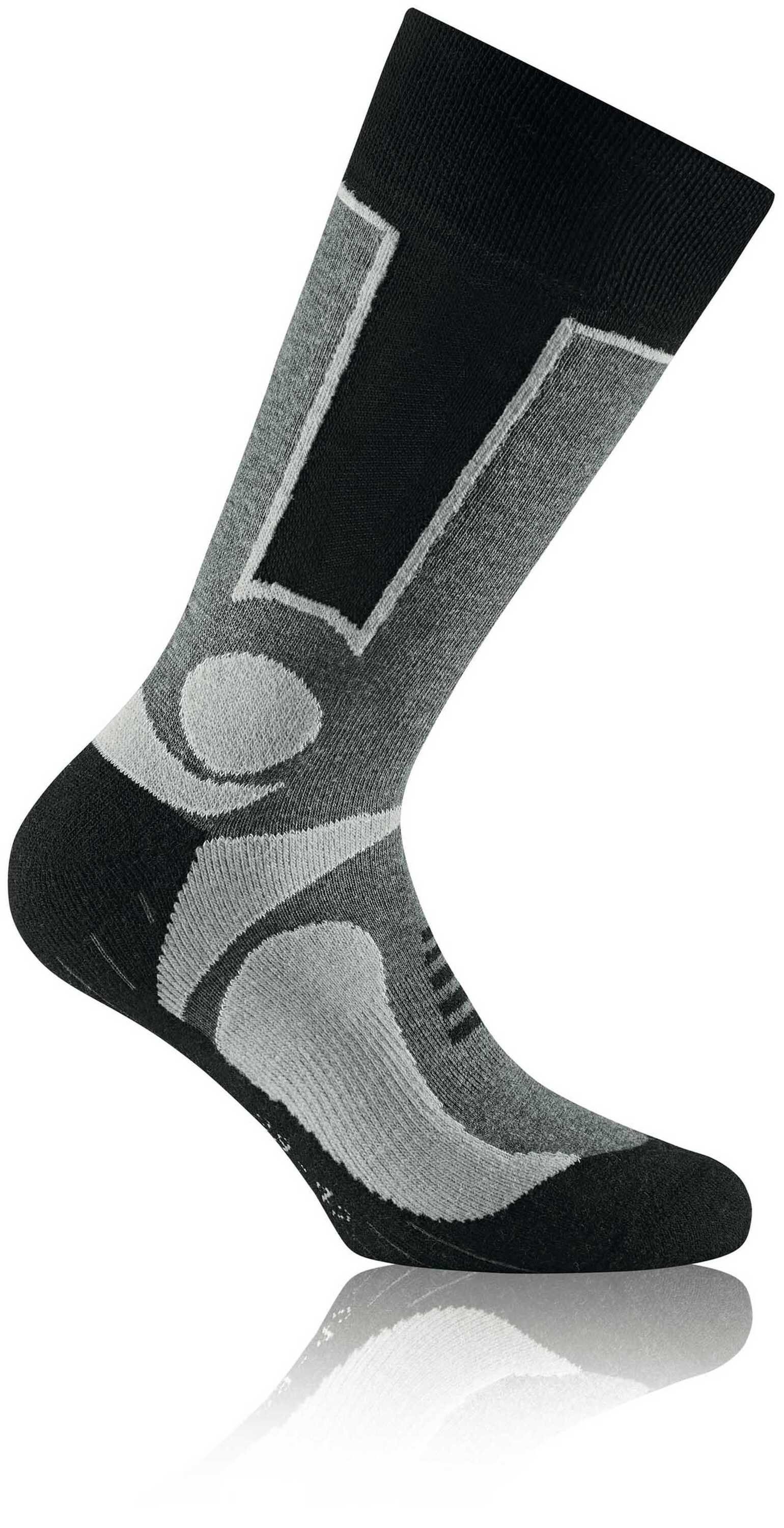 Sportsocken Socken, Unisex Rohner Grau Outdoor Trekking Basic - Pack Socks 2er