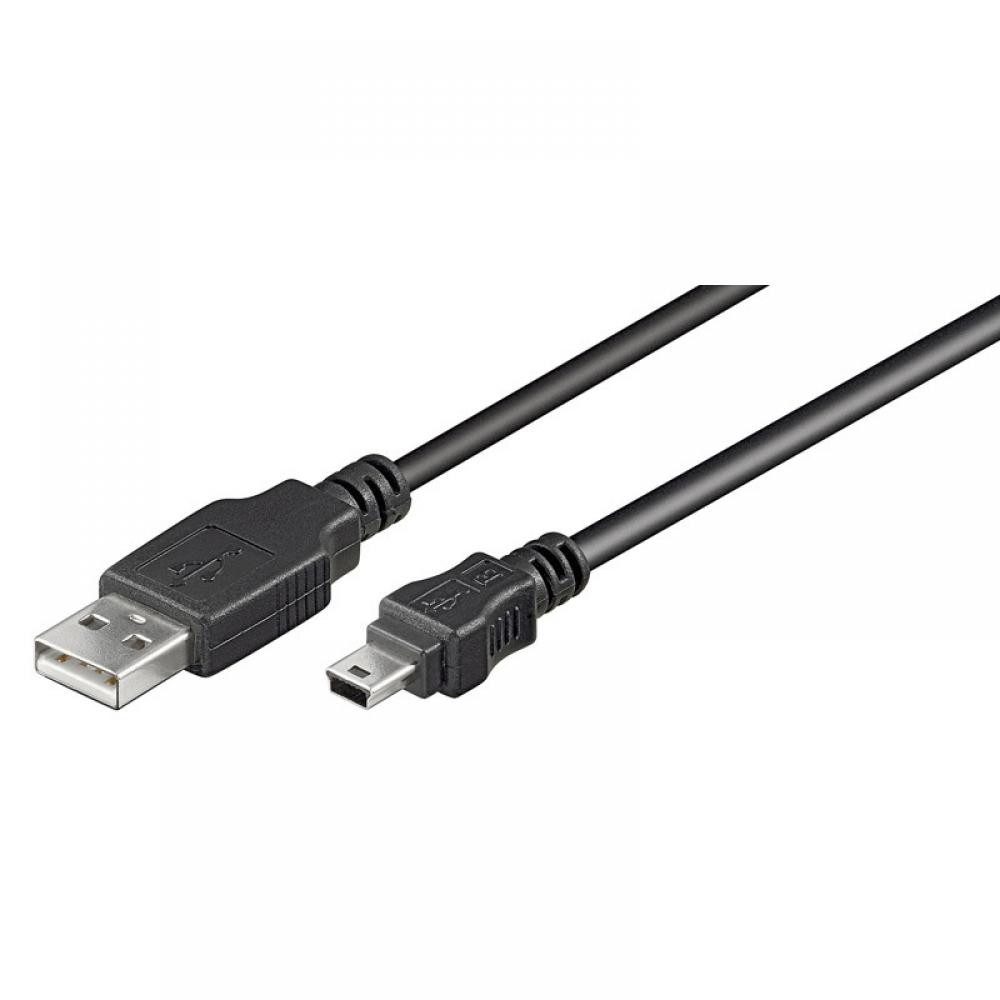 USB 2.0 Hi-Speed Kabel A Stecker  Mini B Stecker schwarz - Länge: USB-Adapter