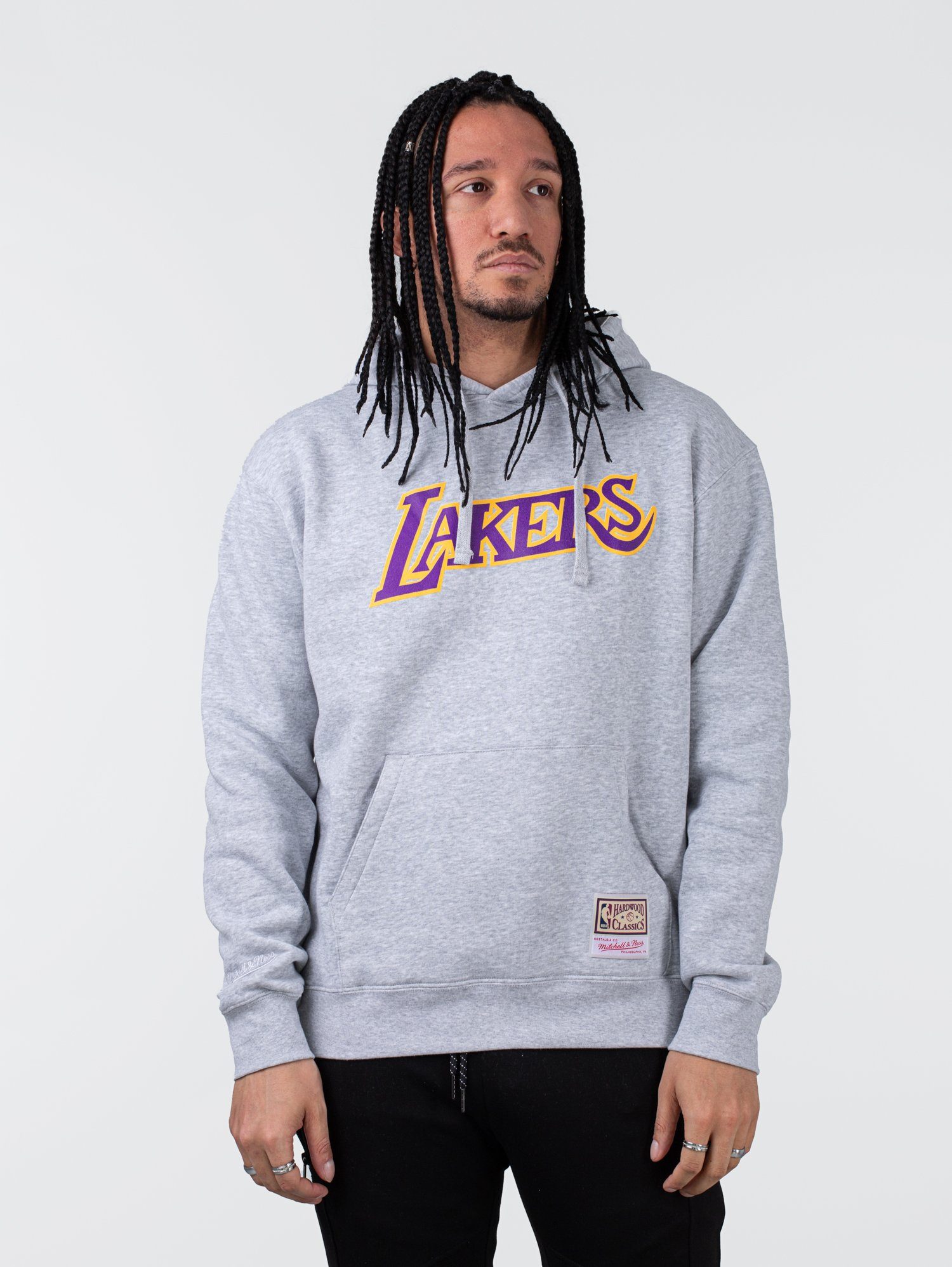 Ness & Lakers Hoodie & Mitchell Team Mitchell Hoodie Ness Logo LA