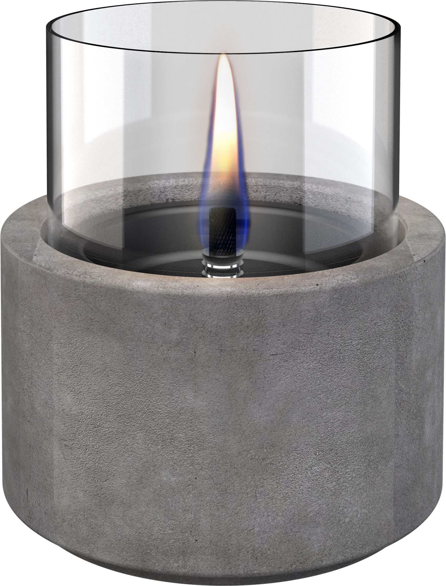 TENDERFLAME Echtfeuer-Dekokamin lotus 12 MgO concrete ceramik/betonkeramik concrete
