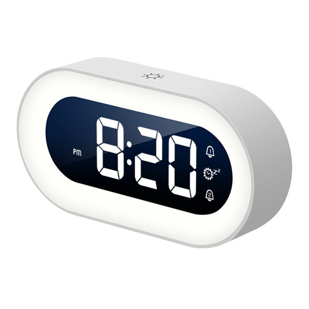 LED Wecker Digital Kinder Alarmwecker Uhr Schlafzimmer 7 Farben Beleuchtet Alarm 