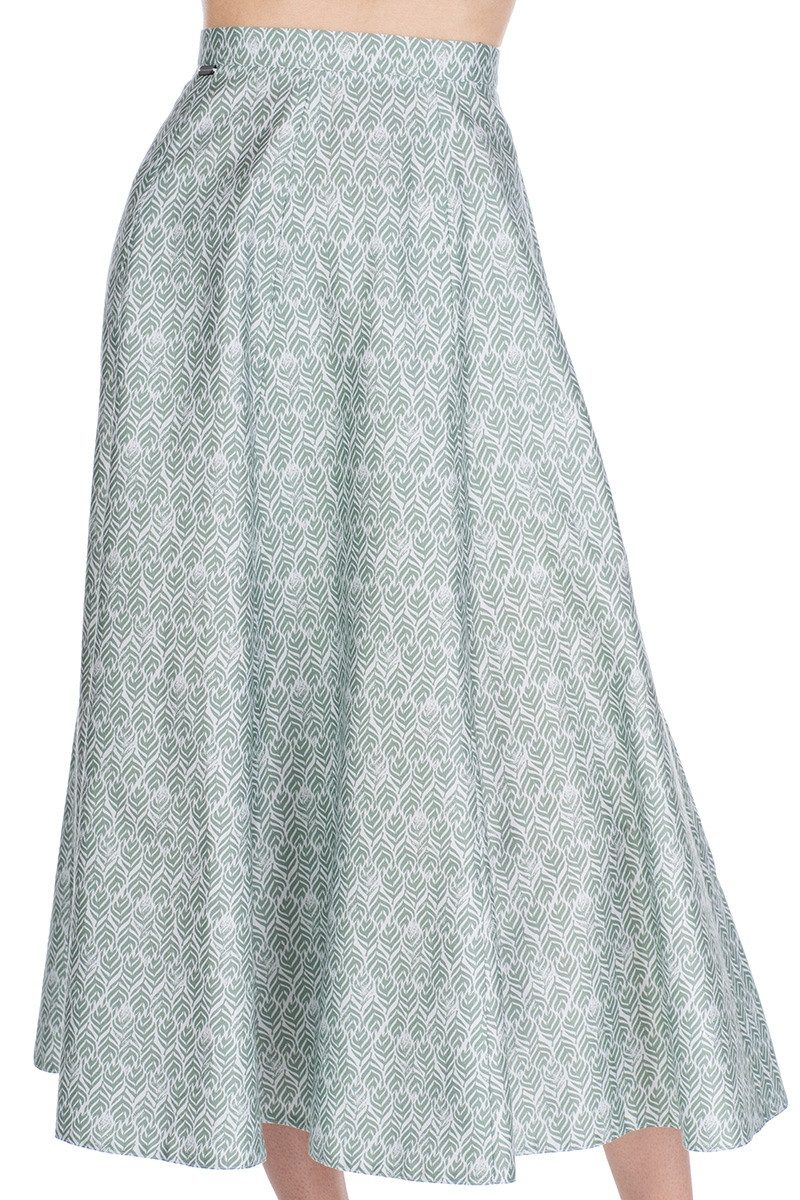 Hammerschmid Trachtenrock Sommerrock - LAUFEN - grün gemustert