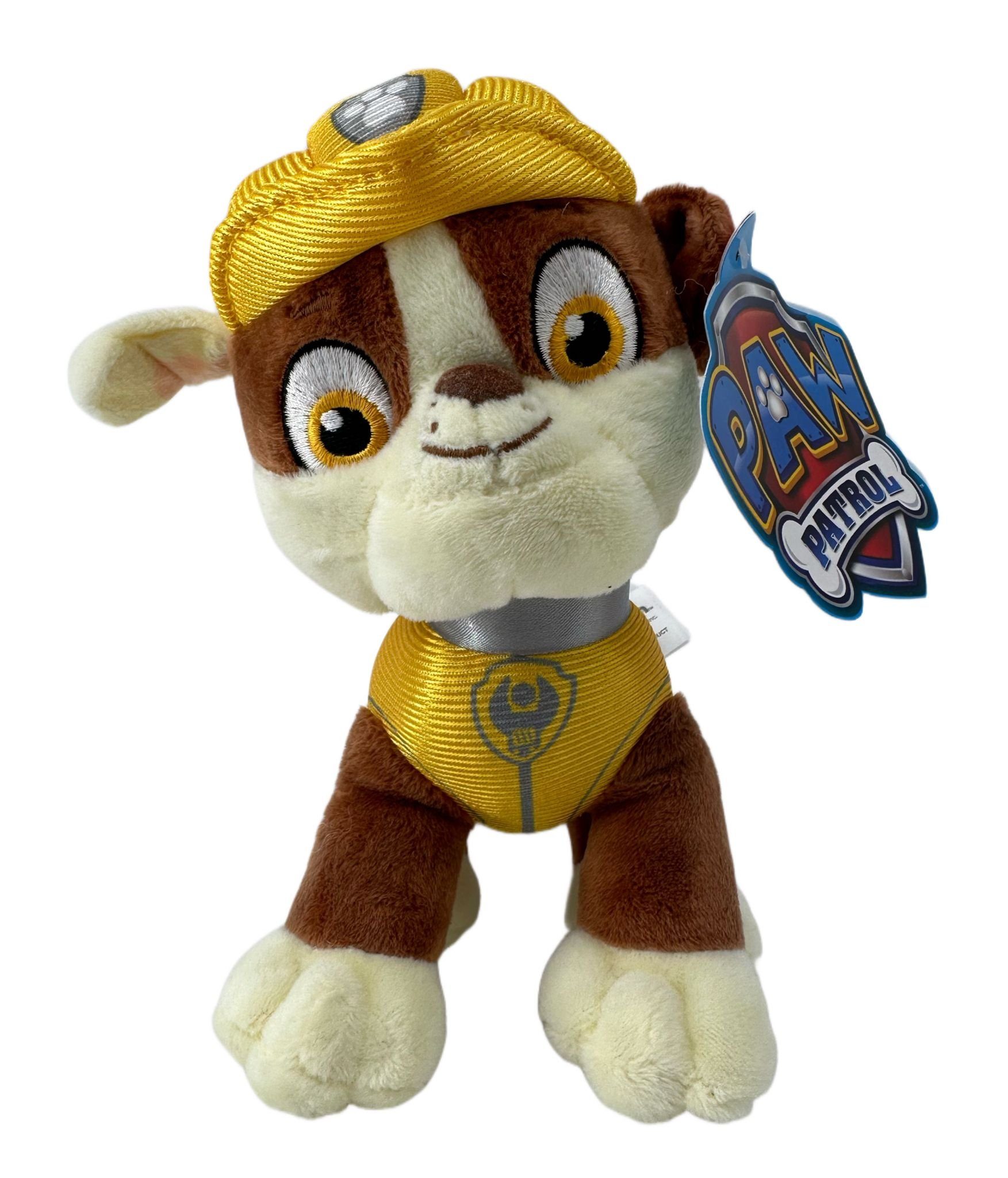 soma Kuscheltier Paw Patrol Kuscheltier Paw Patrol Plüschtier 20 cm Rubble gelb (1-St), Super weicher Plüsch Stofftier Kuscheltier für Kinder zum spielen