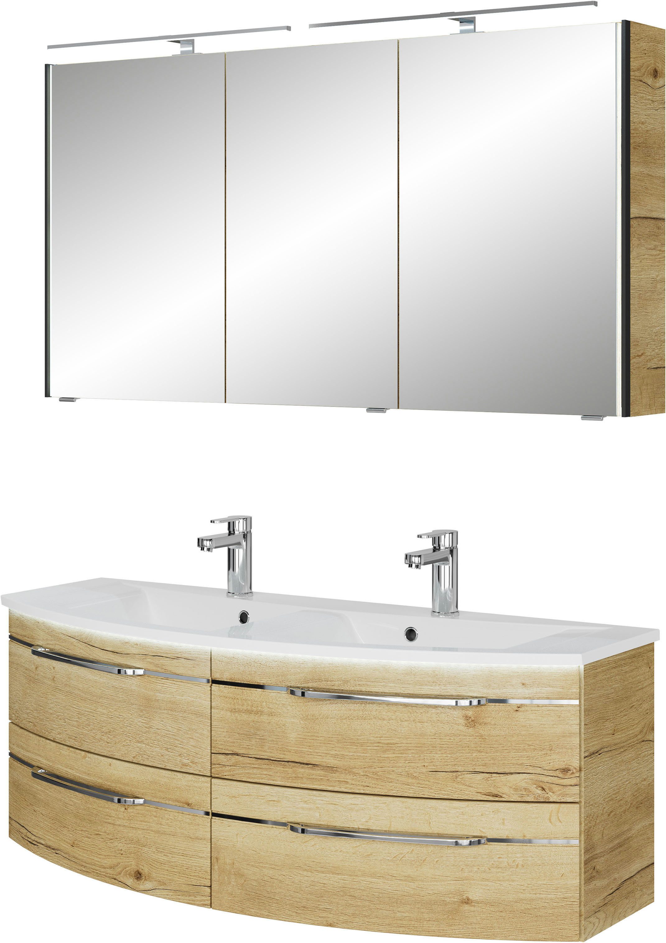 Saphir Badmöbel-Set Badezimmer-Set 133,2 cm breit, günstig online kaufen