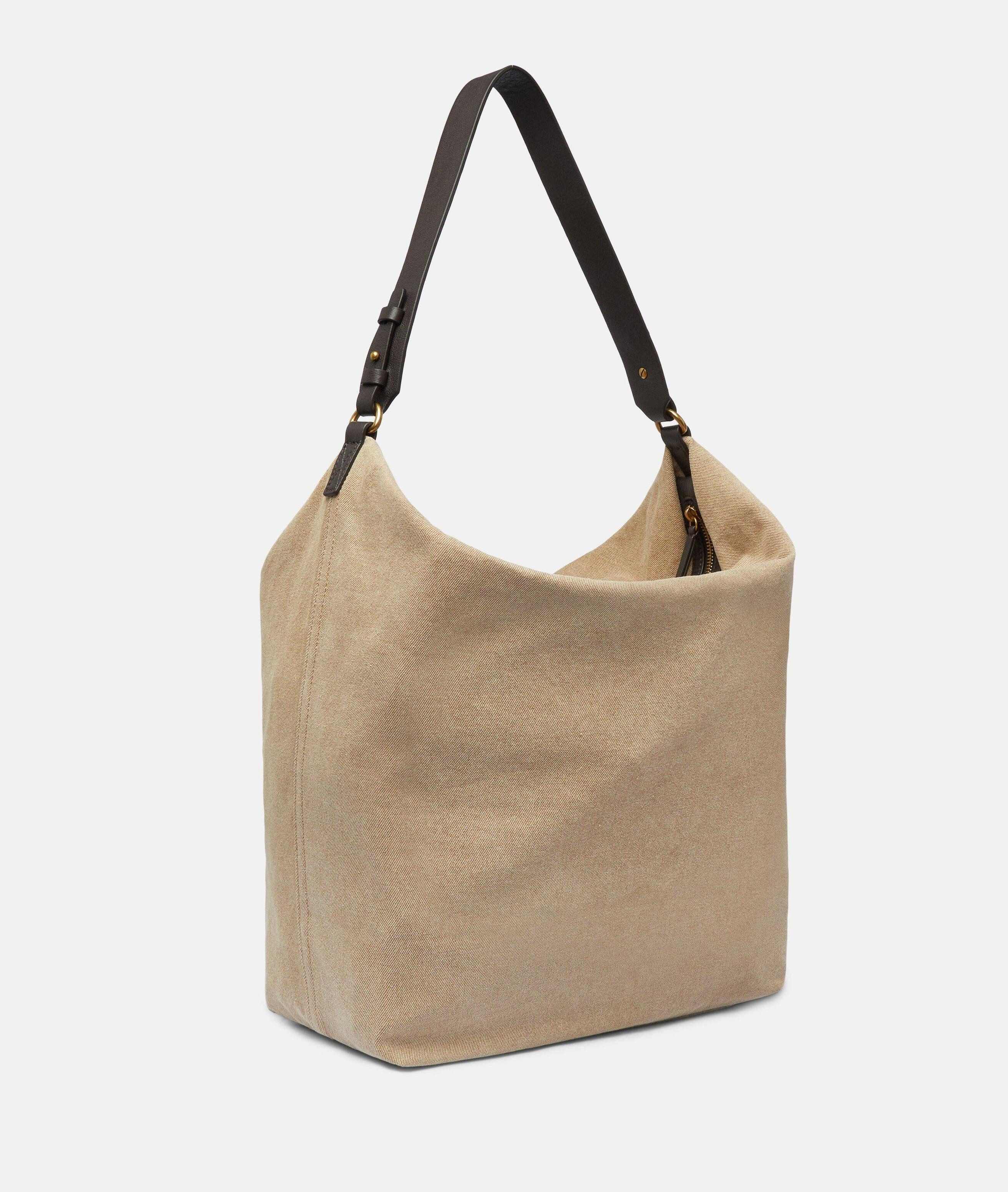 Liebeskind Berlin Schultertasche Denim Clea Hobo L, Große Schultertasche aus Denim