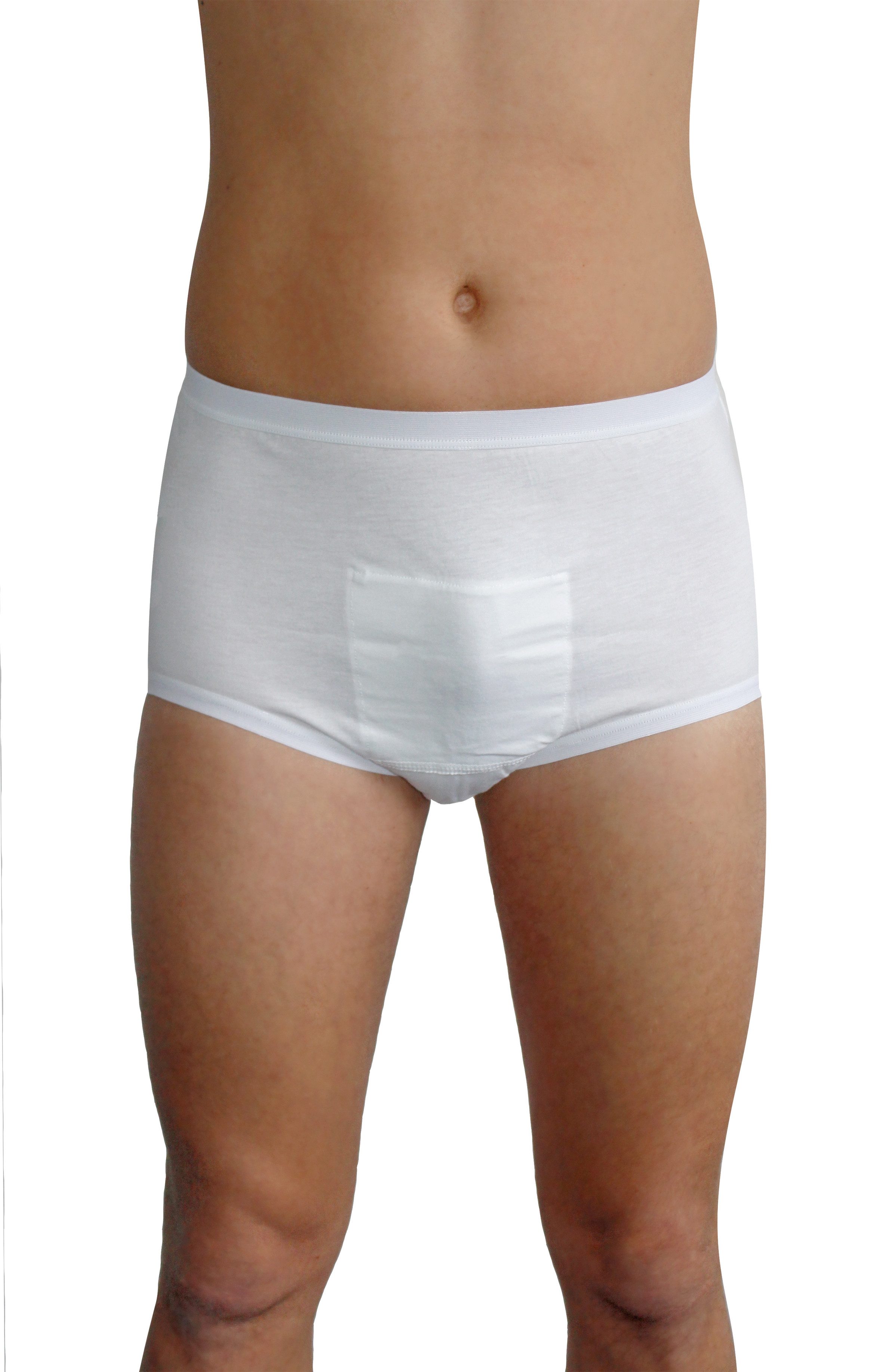 Hydas Inkontinenzboxer mit speziellem Einsatz für Vlieseinlagen, hautfreundlich & waschbar 100 % Baumwolle – weich, atmungsaktiv und besonders angenehm zu tragen