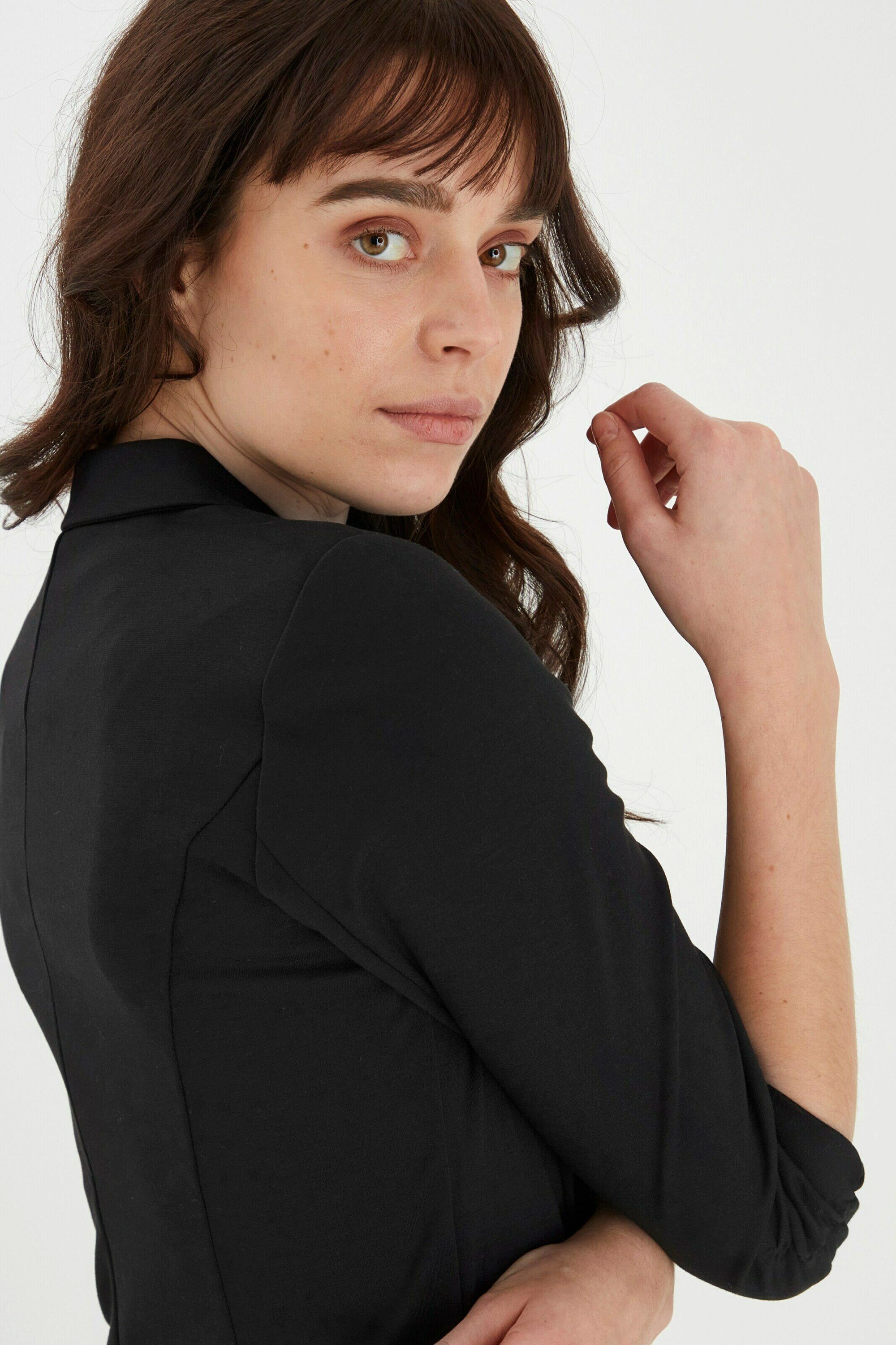 fransa Kurzblazer (1-tlg) Falten