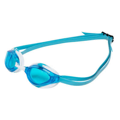 Arena Schwimmbrille arena Python blue-white-sky, (1-St), Anti-Fog Beschichtung und UV-Schutz, Hydrodynamisch optimiert