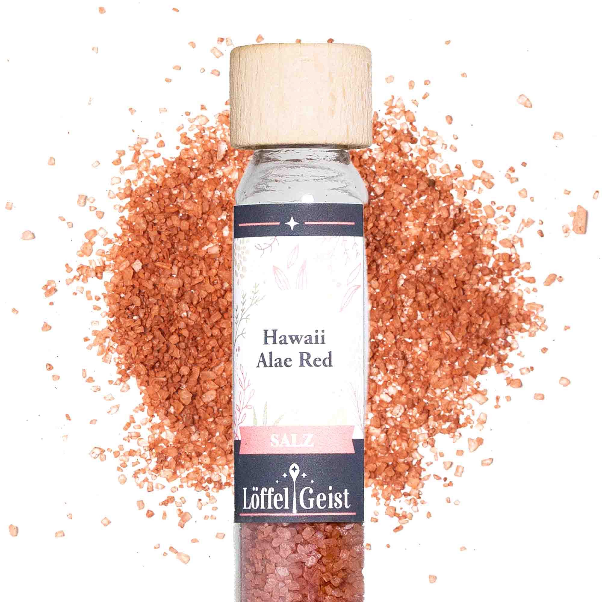 Löffelgeist Gewürz Hawaii Alae Red Salz(64g im praktischen Dosierglas)
