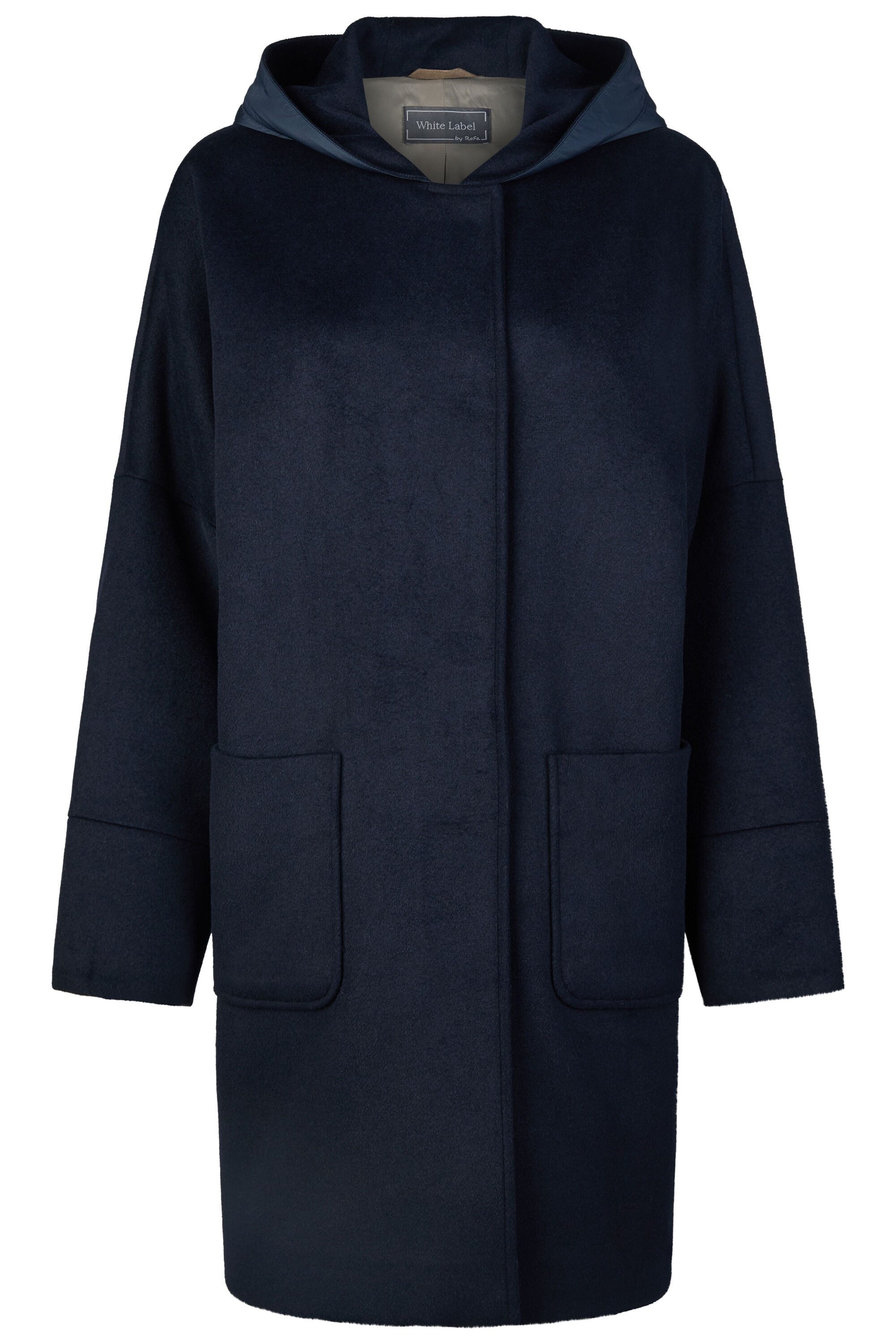 White Label Wollmantel in femininer A-Linie