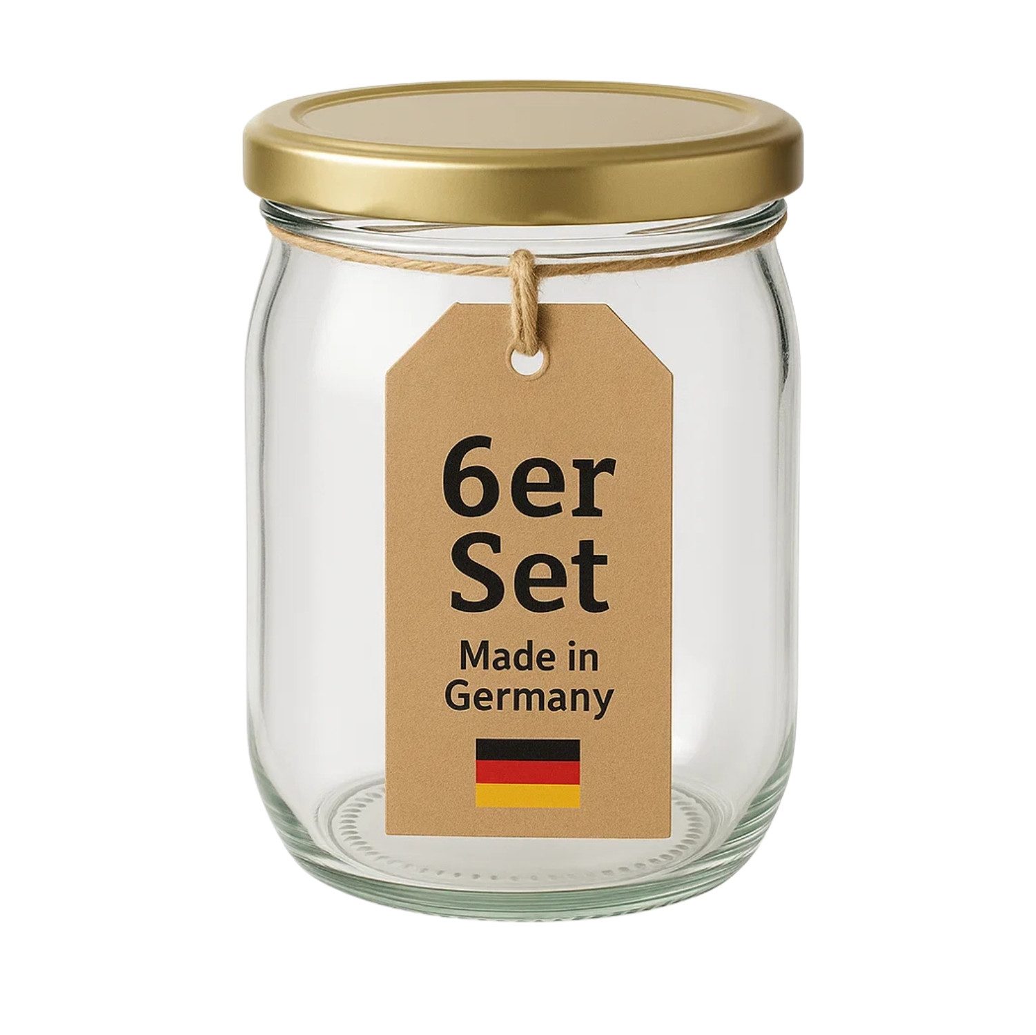 BigDean Müslibox 6 Stück Overnight Oats Gläser Extra große Öffnung, Glas, (Set, 12-tlg., Glas + Deckel), Auslaufsicher, Spülmaschinenfest (Glas), Extra weite öffnung.