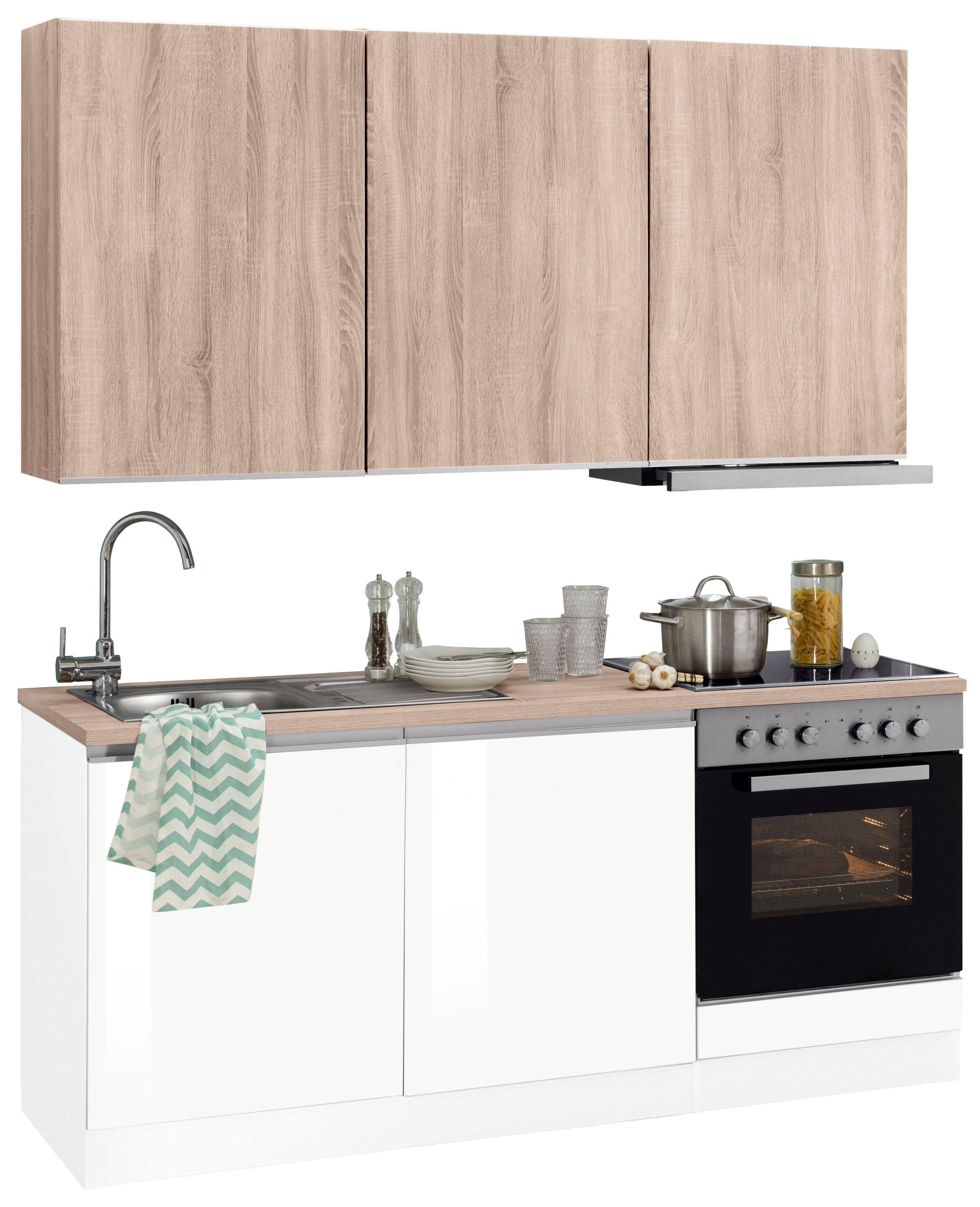 KOCHSTATION Küchenzeile KS-Ohio, mit E-Geräten, Breite 180 cm günstig online kaufen