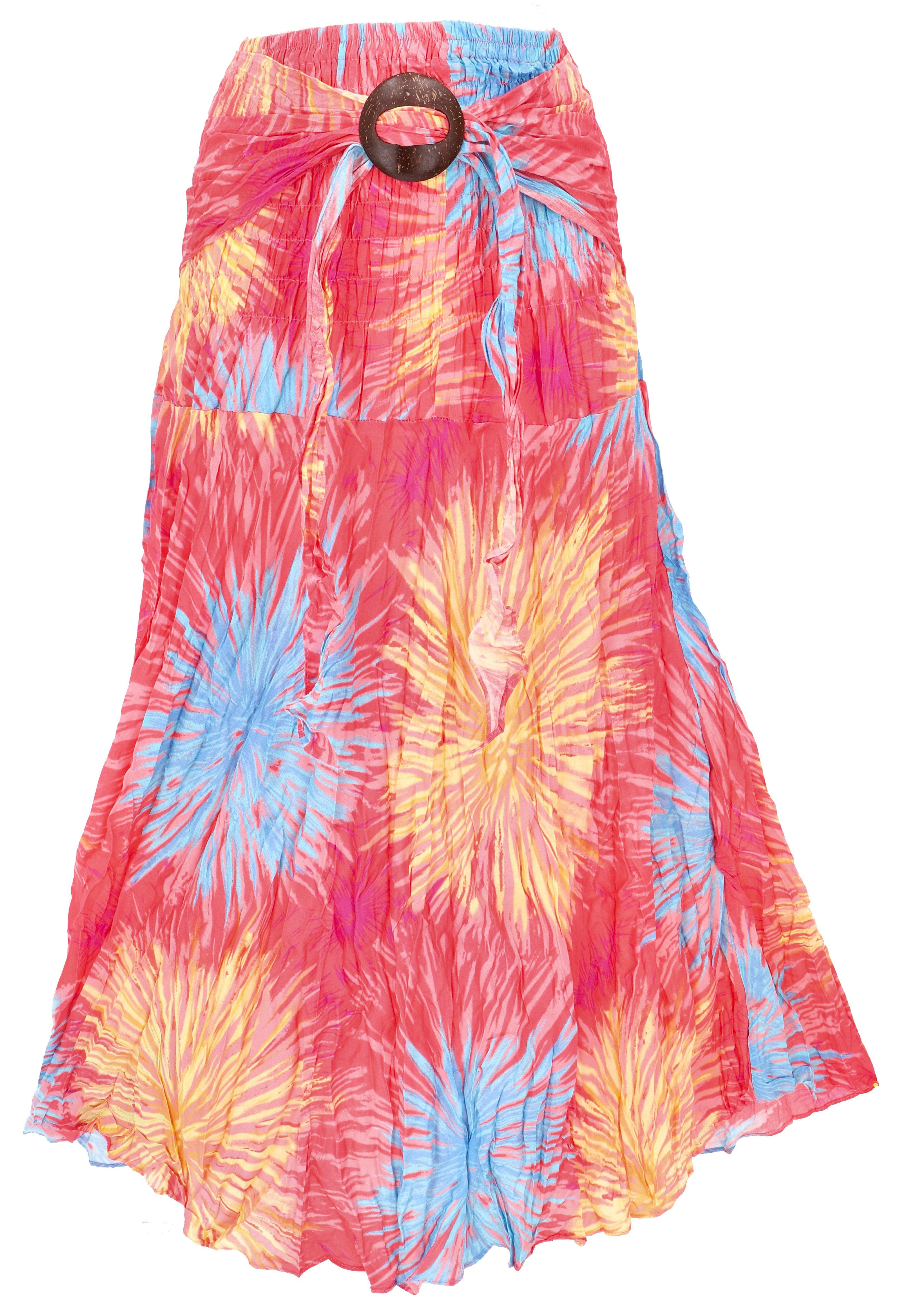 Guru-Shop Minirock Boho Sommerrock, Maxirock Hippie chic,.. alternative Bekleidung