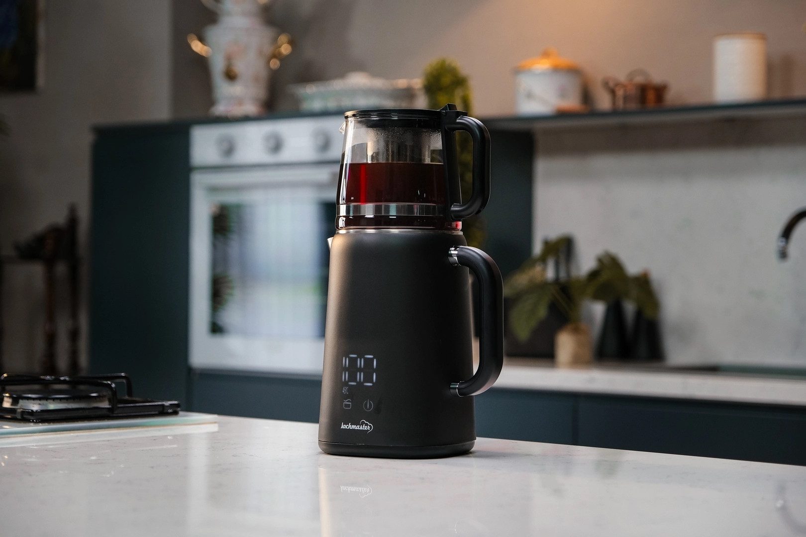 kochmaster Teekocher Kochmaster Dem Keyfi Teemaschine Teekocher mit Digital display