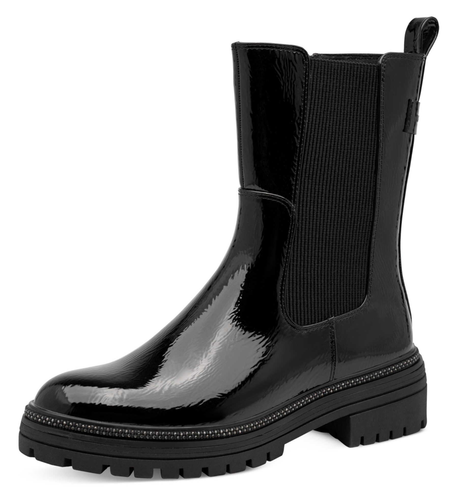 MARCO TOZZI 2-25454-47 001 Black Patent Stiefelette